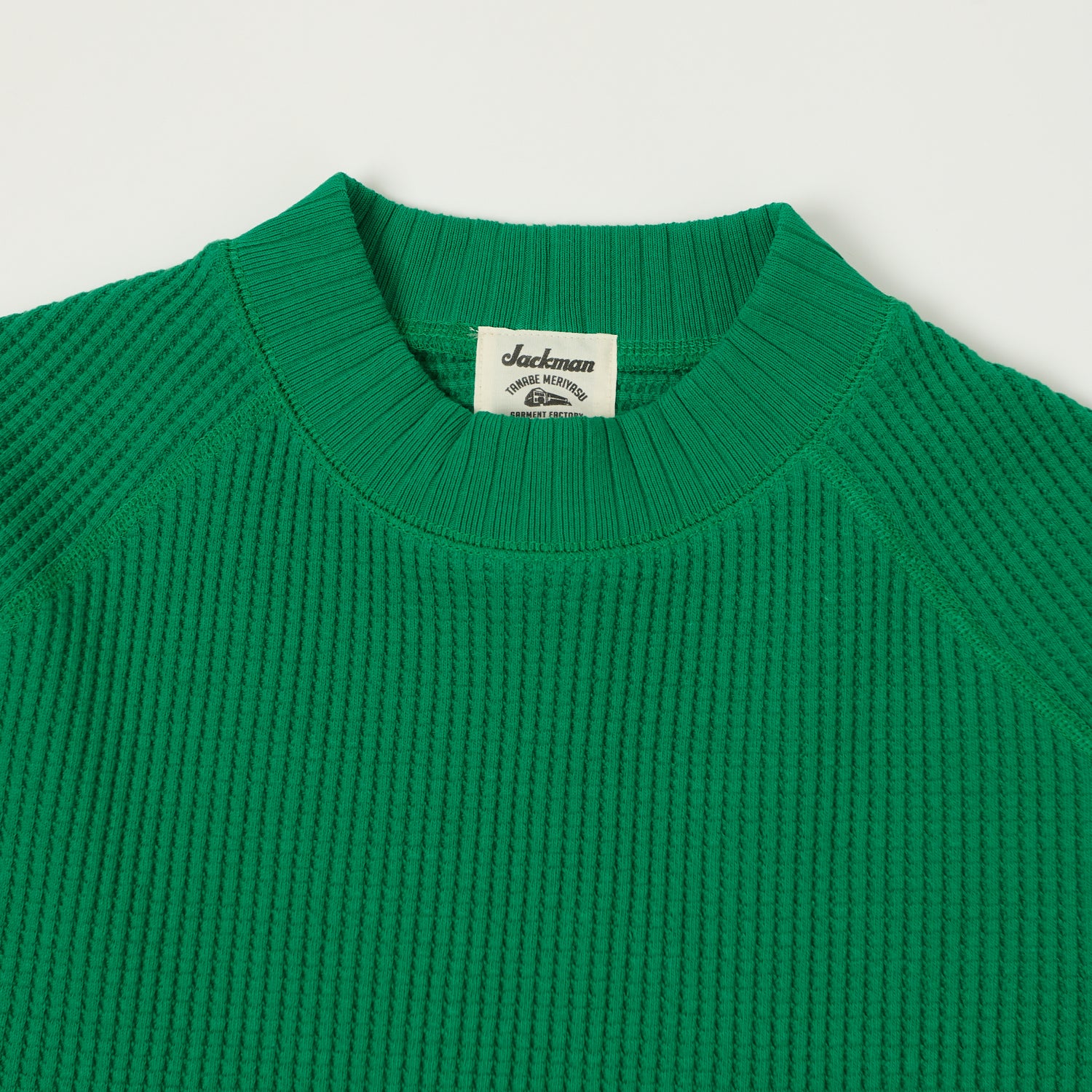 Jackman Midneck Waffle Sweatshirt - True Green