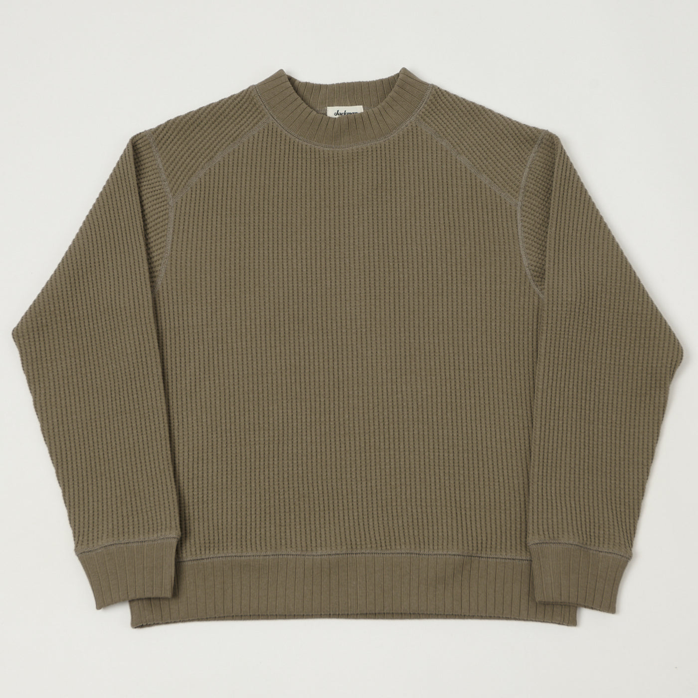 Jackman Midneck Waffle Sweatshirt - Sepia