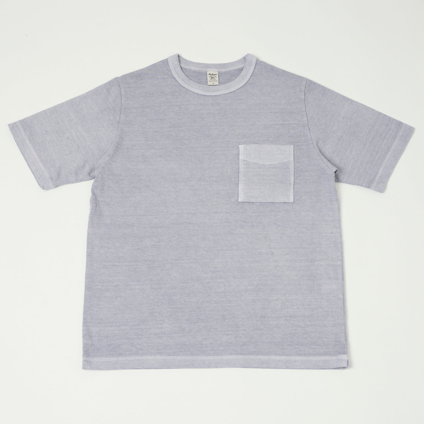 Jackman Pigment Dye Pocket T-Shirt - Fade Lilac