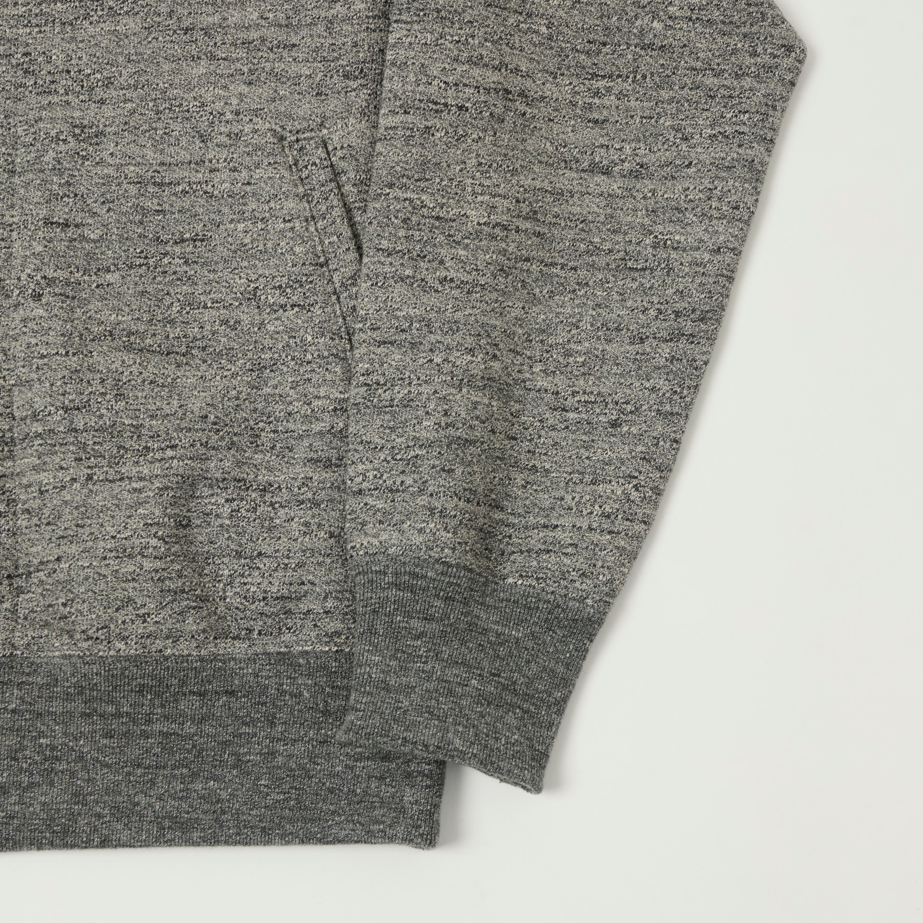 Jackman GG Zip Through Hoodie - Heather Charcoal