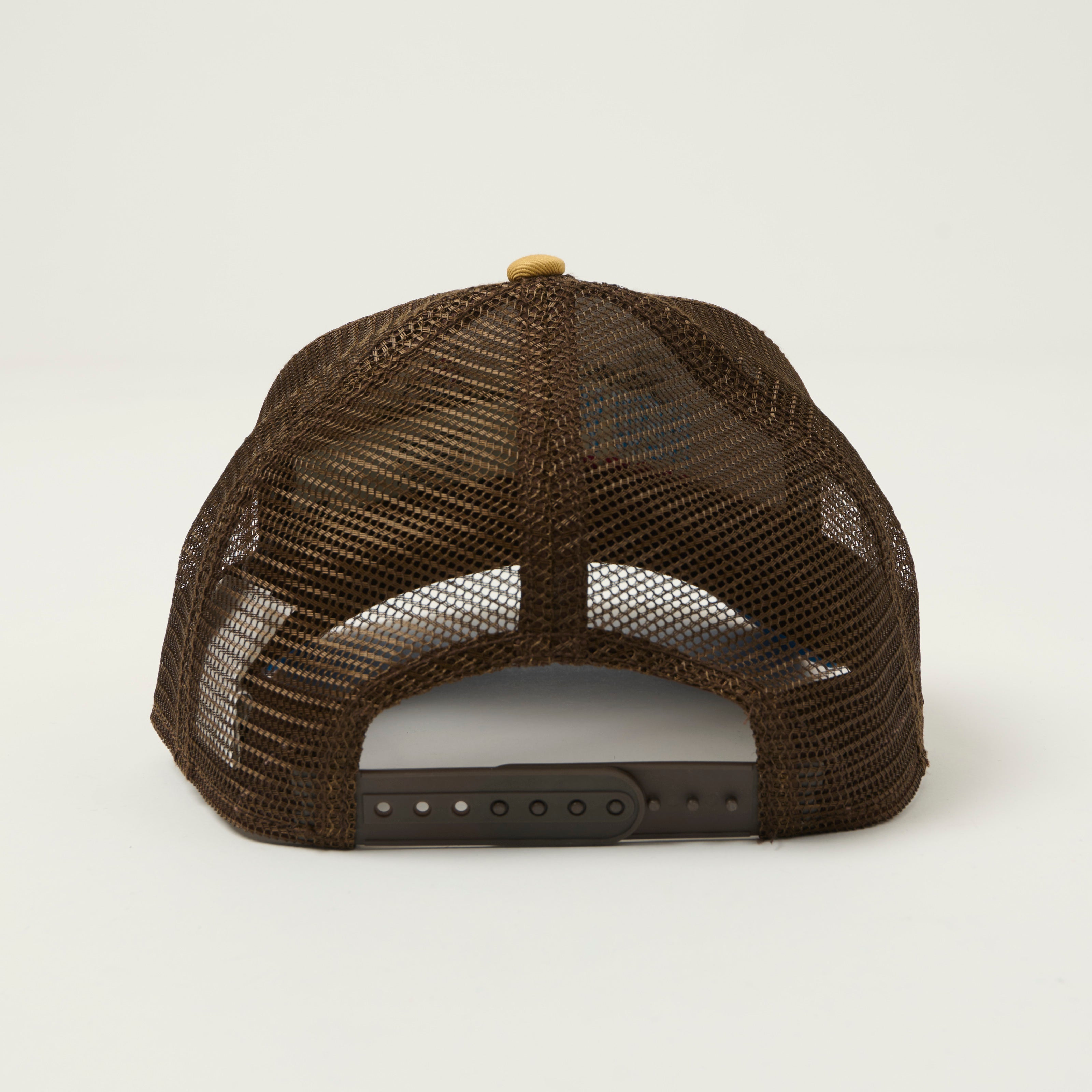 JJ Hats 'New York' Trucker Cap - Beige/Brown