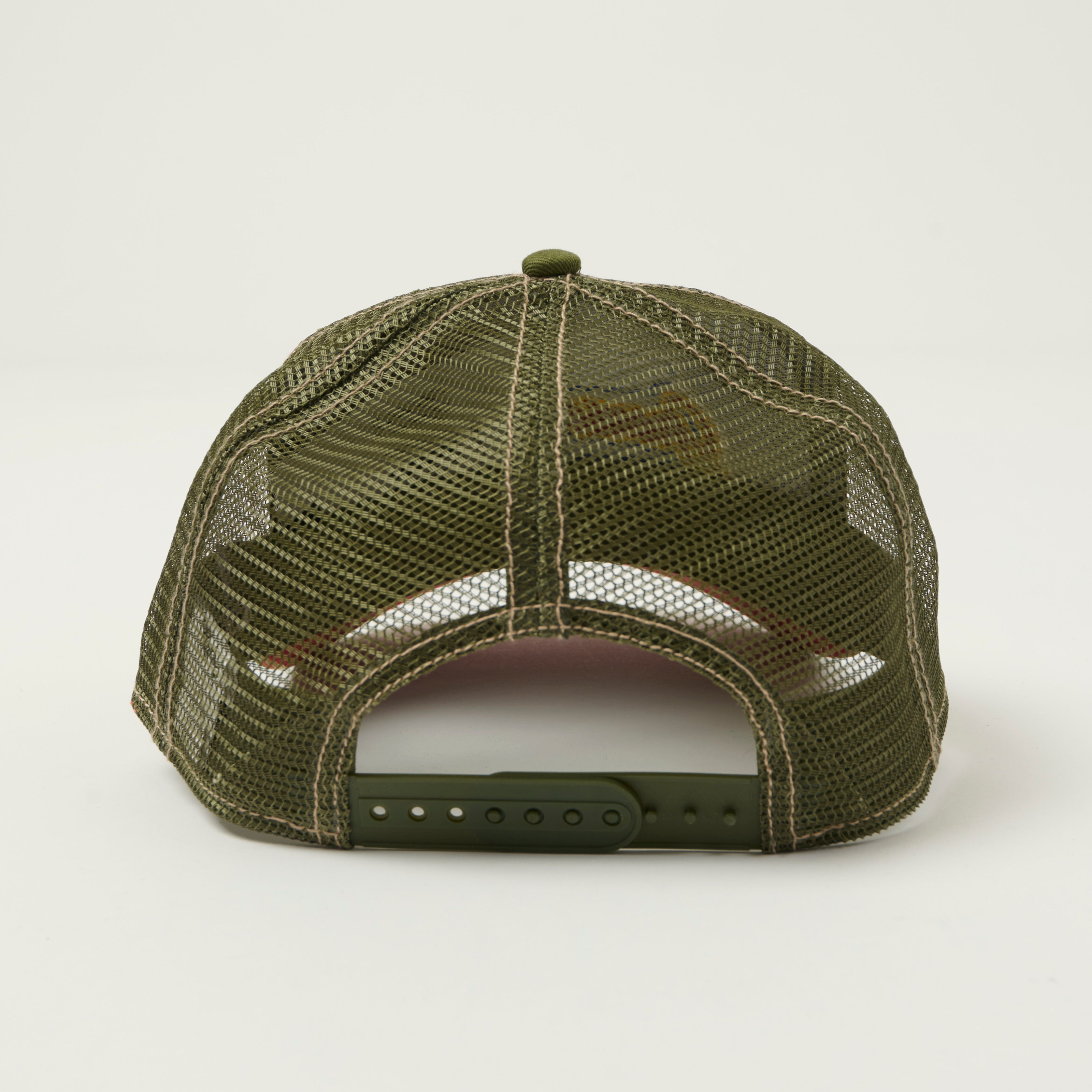 JJ Hats 'Greaser Joe's' Trucker Cap - Beige/Green
