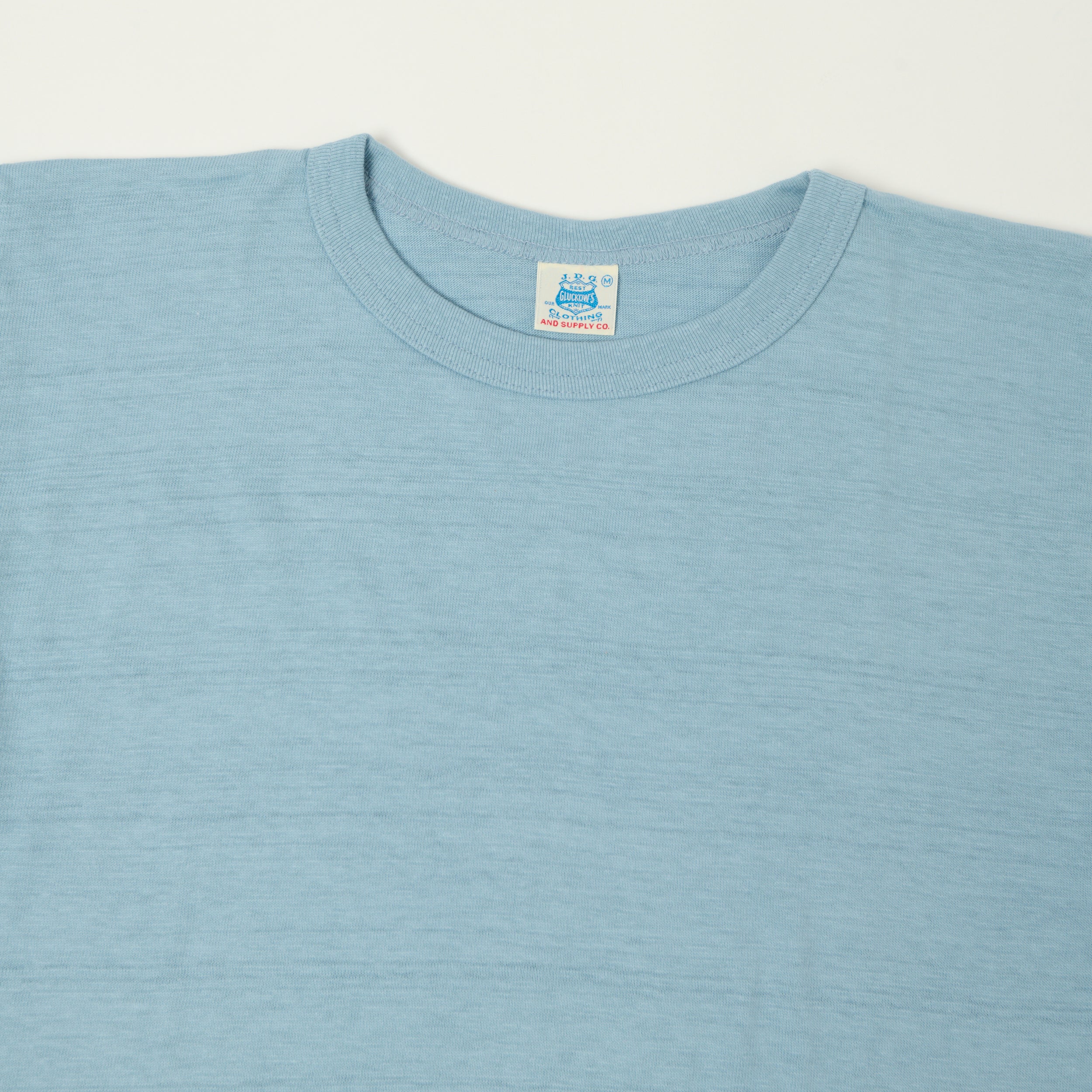 John Gluckow Lot. JG-CS06 Plain T-Shirt - Sax Blue
