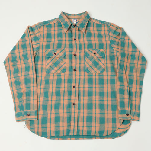 John Gluckow Lot. JG-06 'The Modern' Flannel Shirt - Salmon