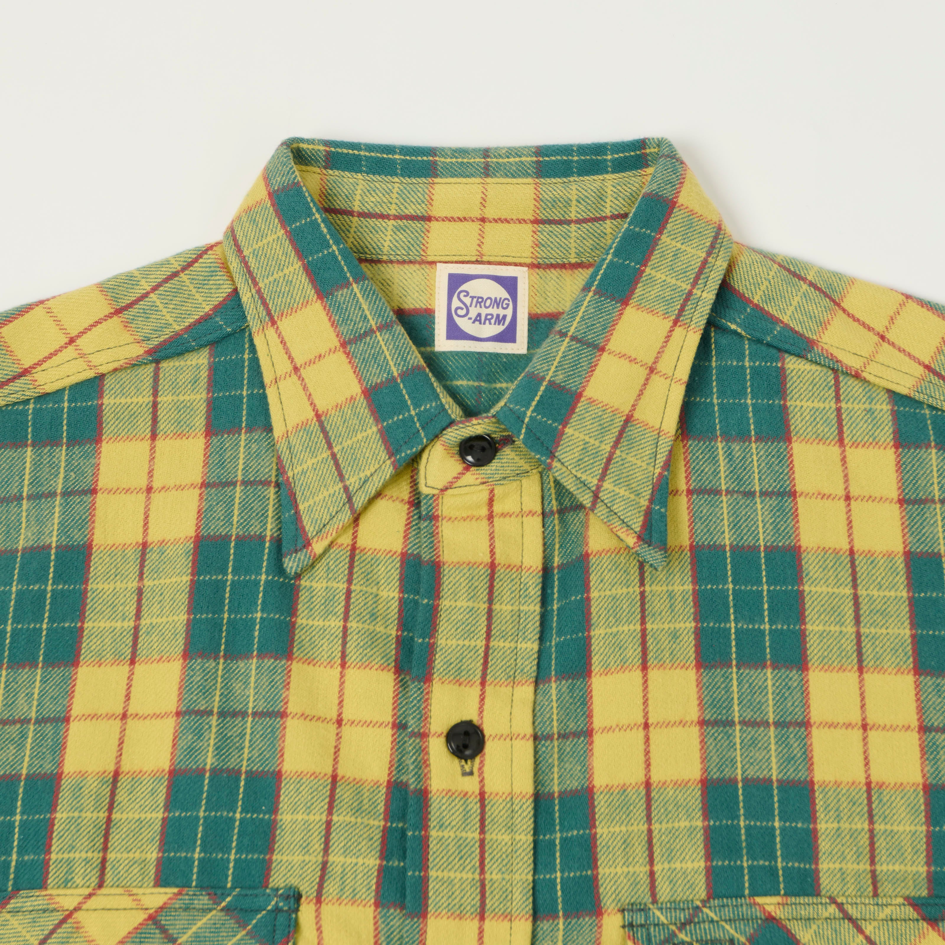 John Gluckow Lot. JG-06 'The Ancient' Flannel Shirt - Yellow