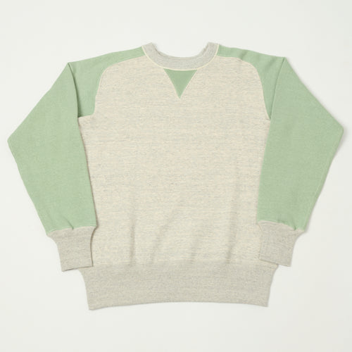 John Gluckow Lot. JG-CS20 Freedom Sleeve Sweatshirt - Oatmeal/Light Green