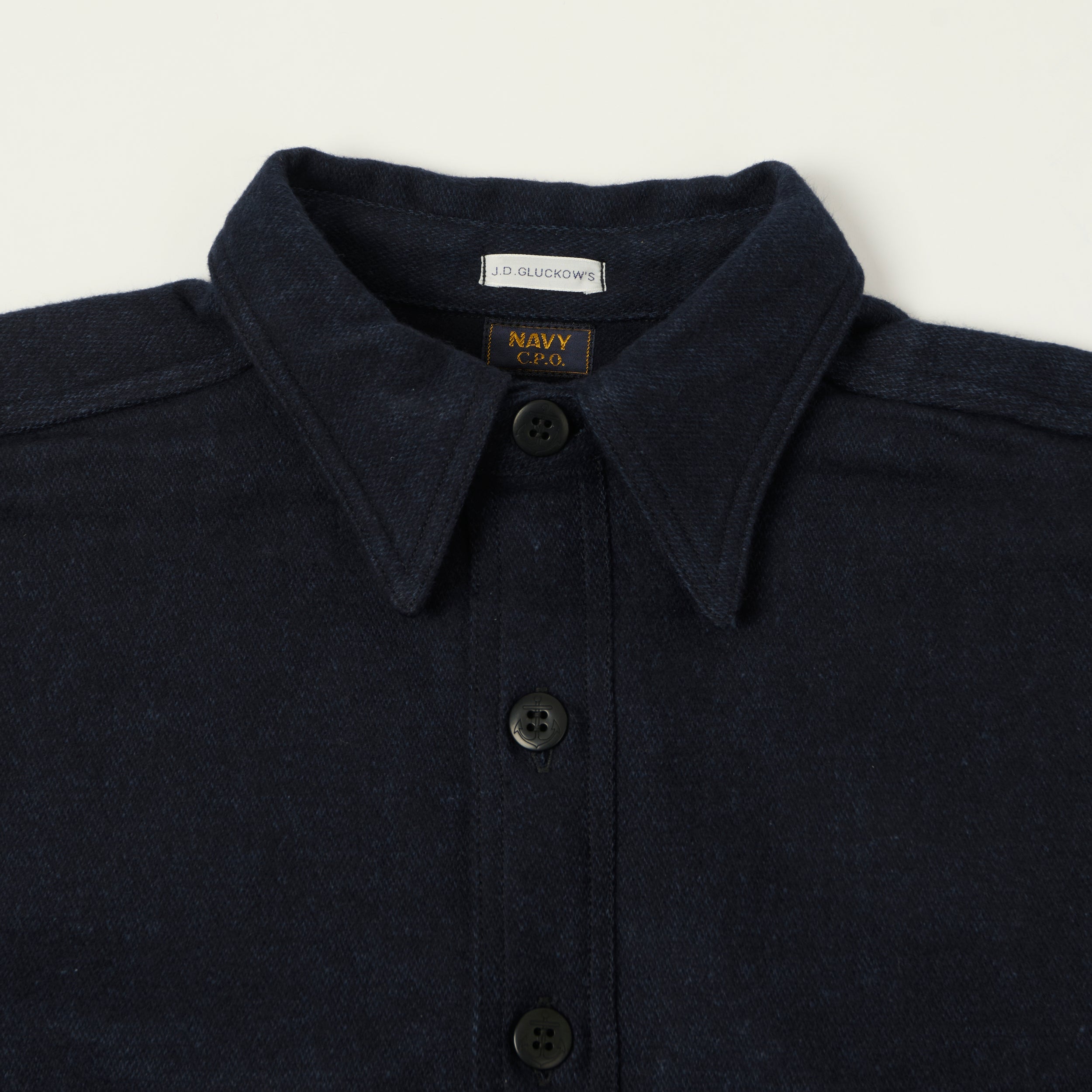 John Gluckow Lot. JG-04 Pullover CPO Shirt - Navy