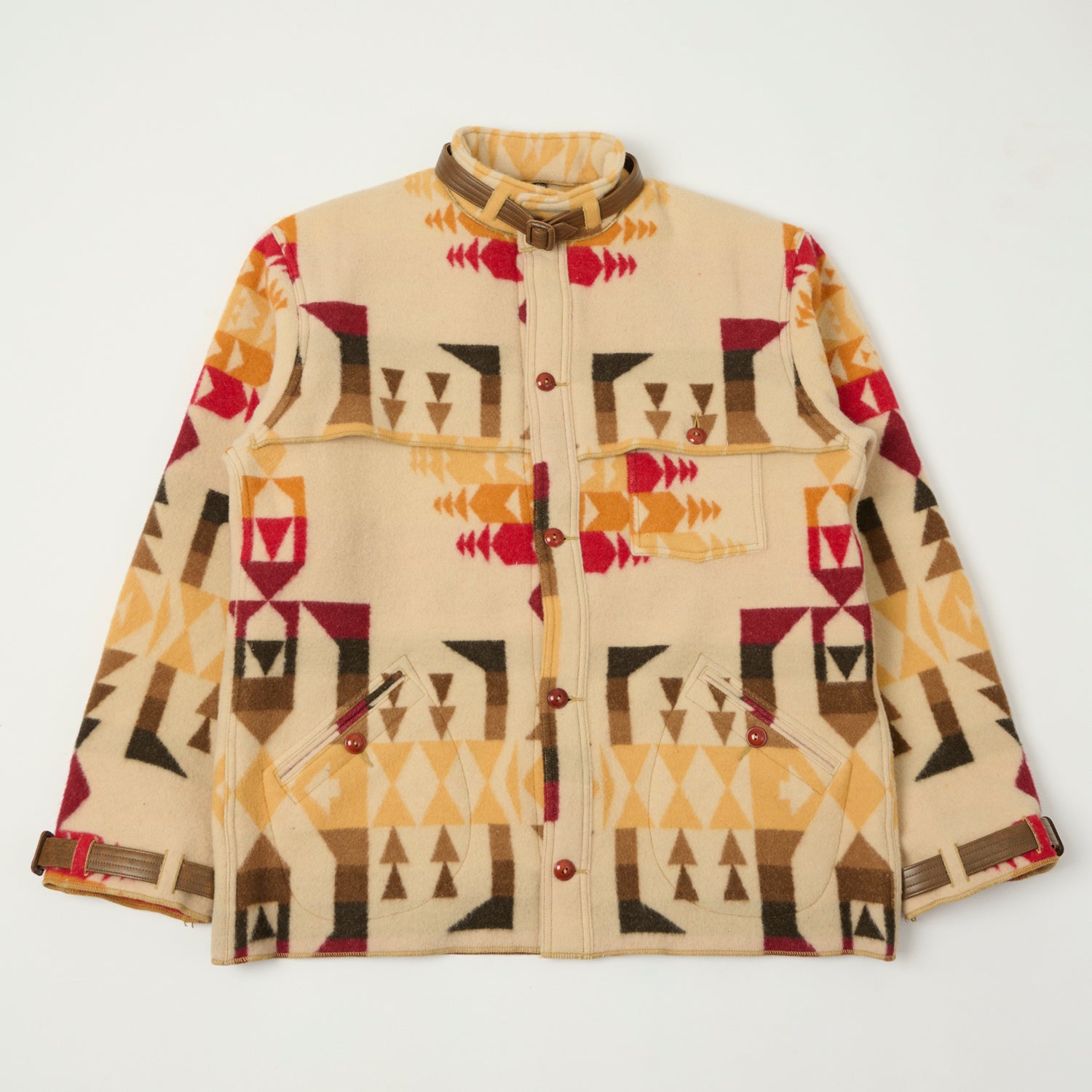 John Gluckow Lot. JG-32 'Stag' Wool Coat - Beige