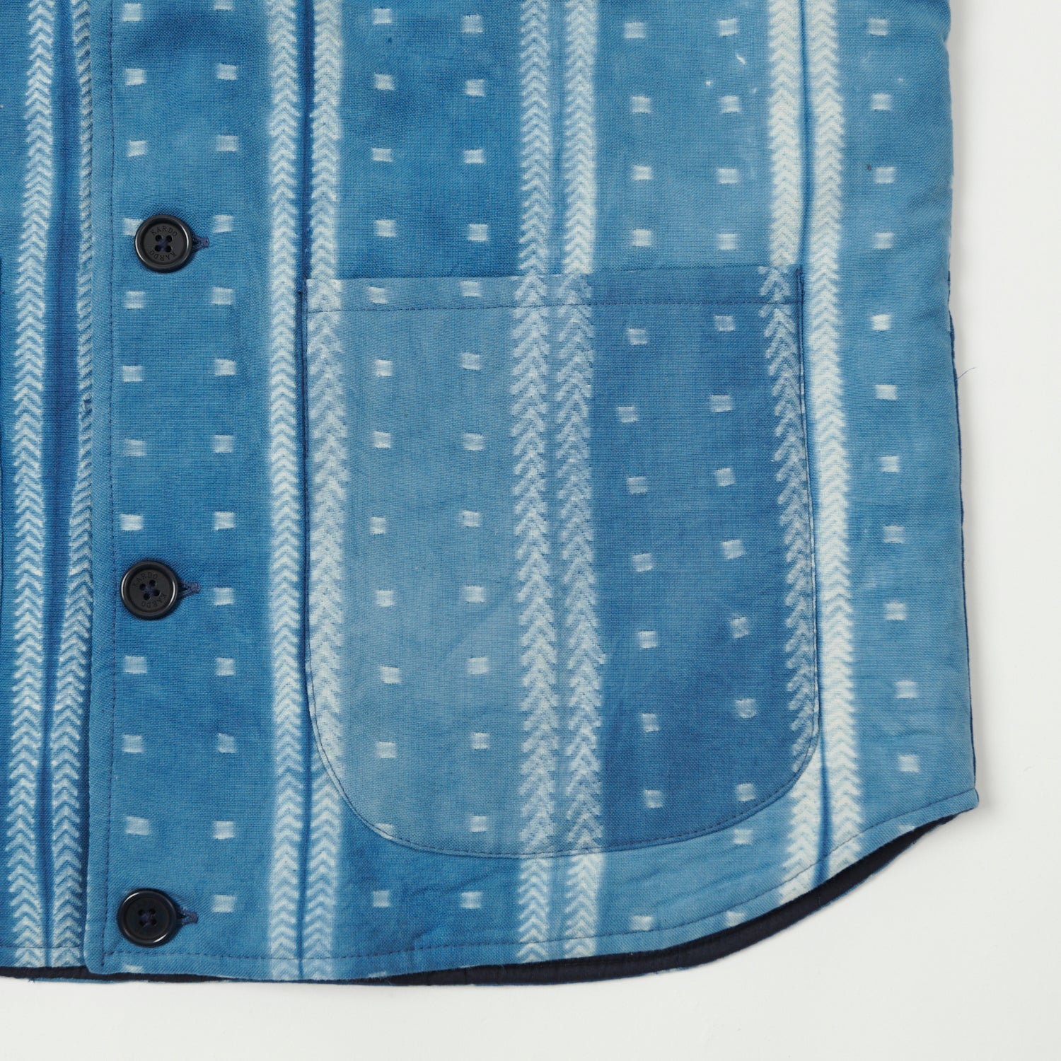 Kardo Leo Quilted Vest - Indigo