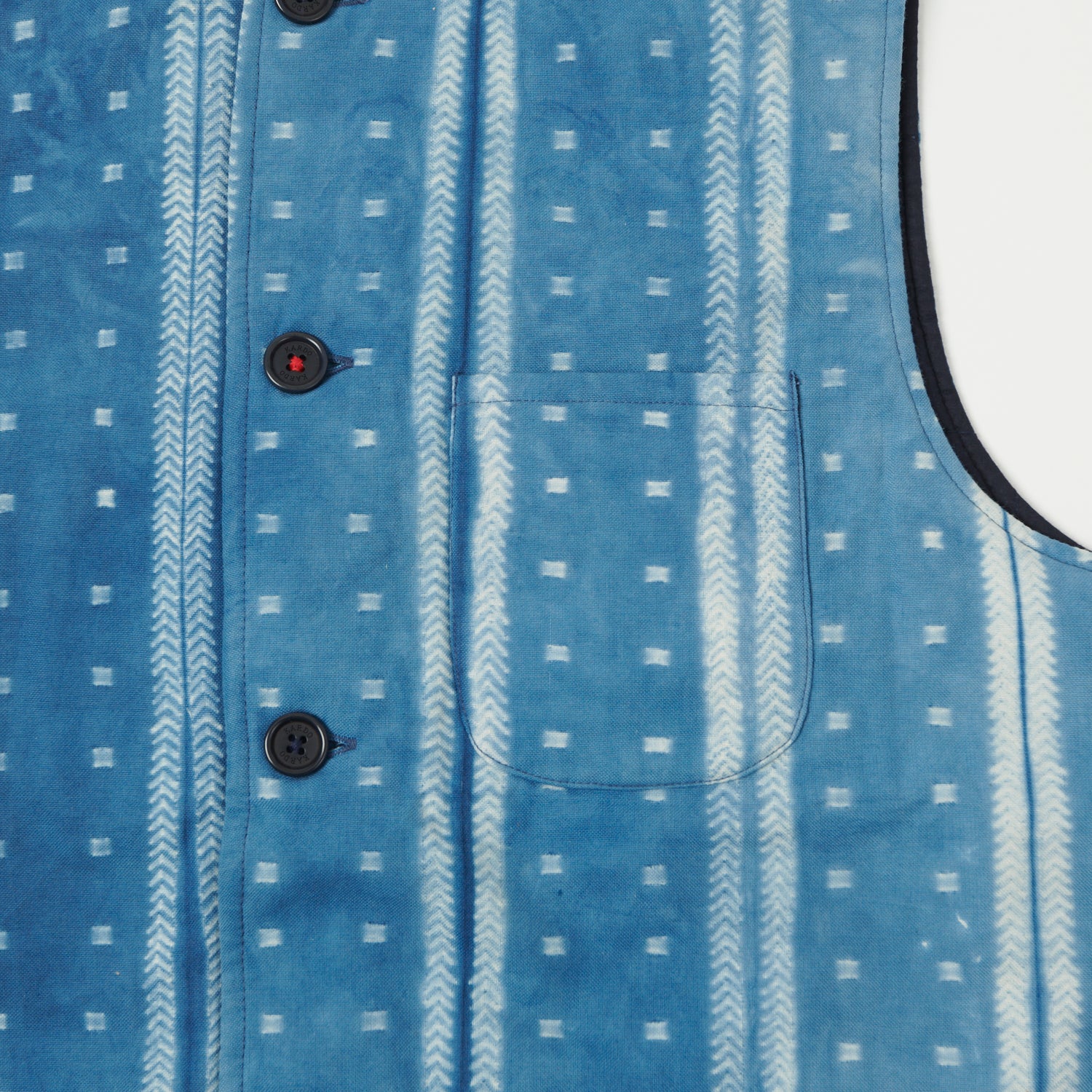 Kardo Leo Quilted Vest - Indigo