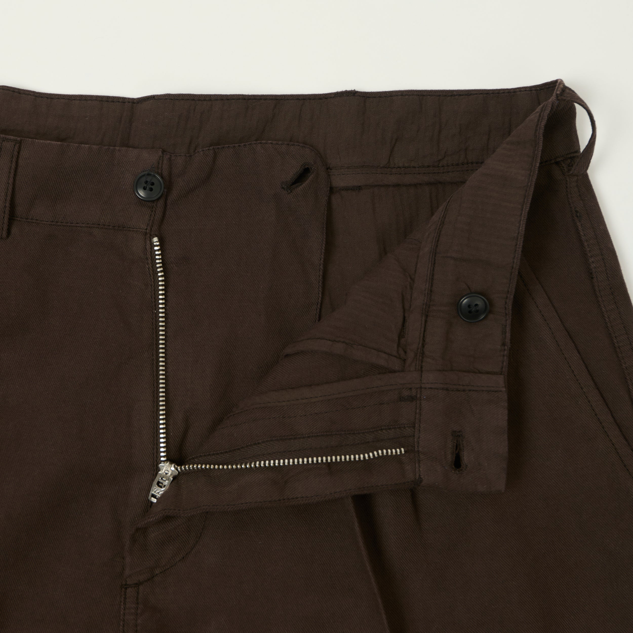 Knickerbocker 'Canal' Pleated Cotton Linen Shorts - Mocha