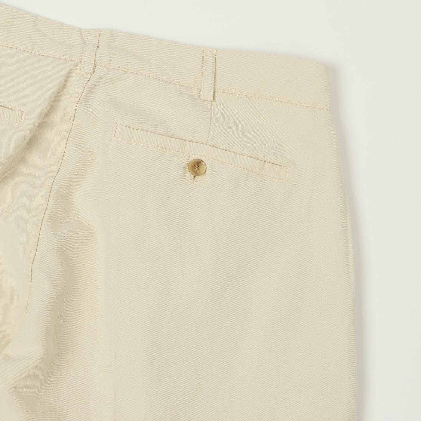 Knickerbocker 'Canal' Pleated Cotton Linen Trouser - Birch
