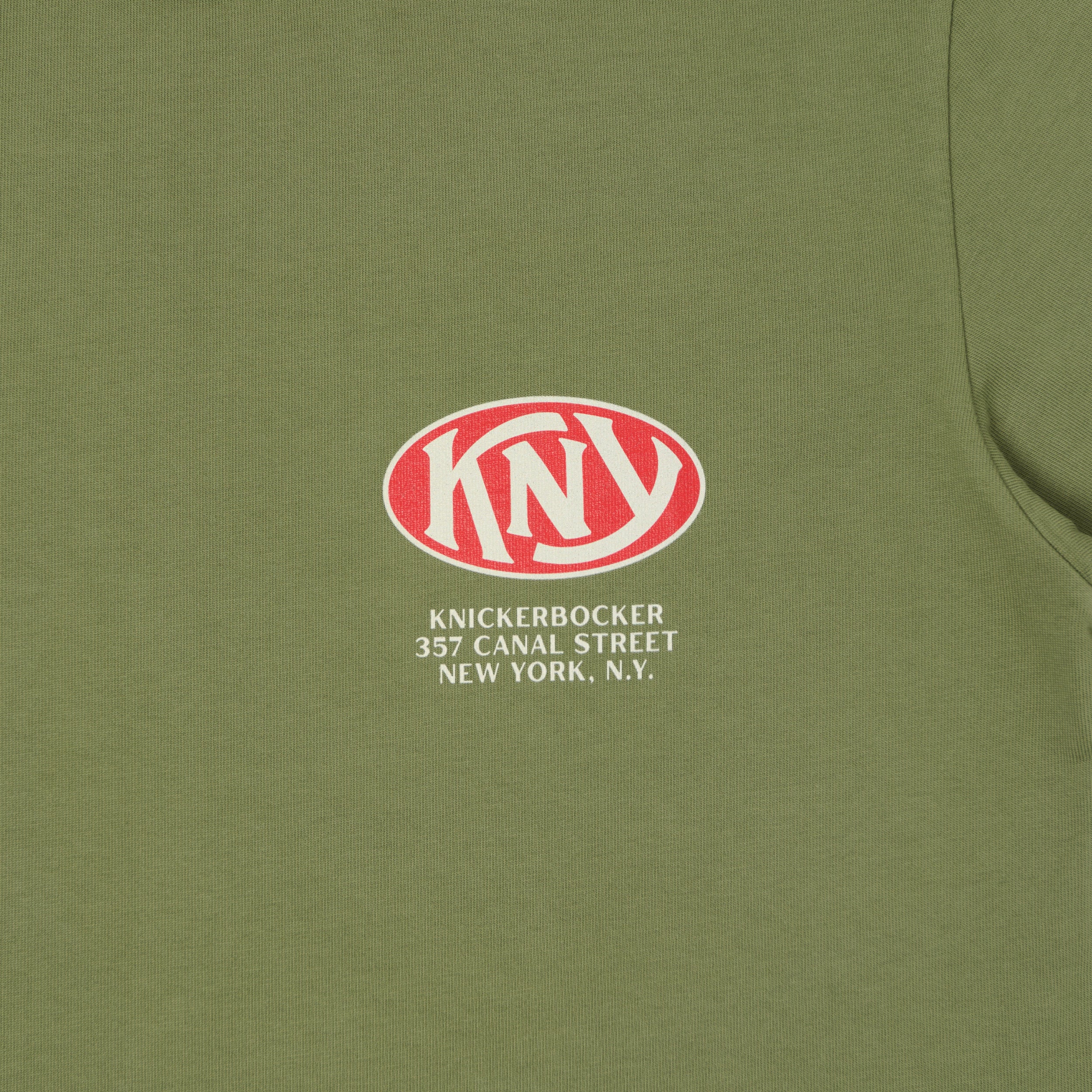 Knickerbocker 'KNY' Heavyweight T-Shirt - Olive