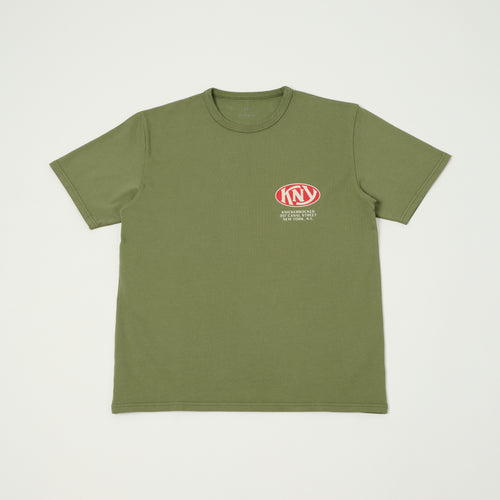 Knickerbocker 'KNY' Heavyweight T-Shirt - Olive