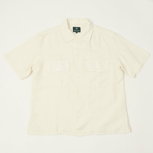 Knickerbocker Mar Cotton & Linen Shirt - Bone