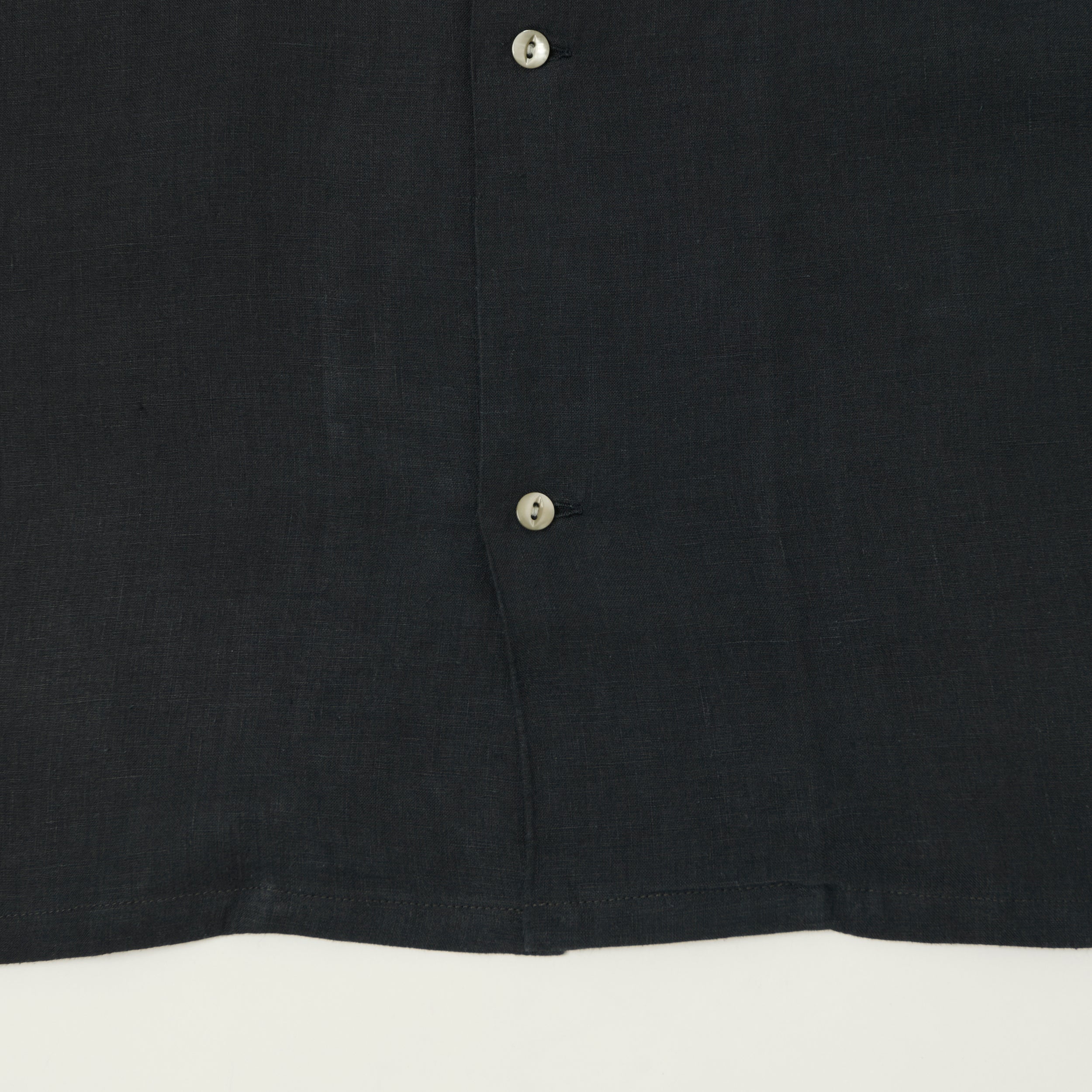 Knickerbocker 'Marina' Linen Camp Shirt - Black