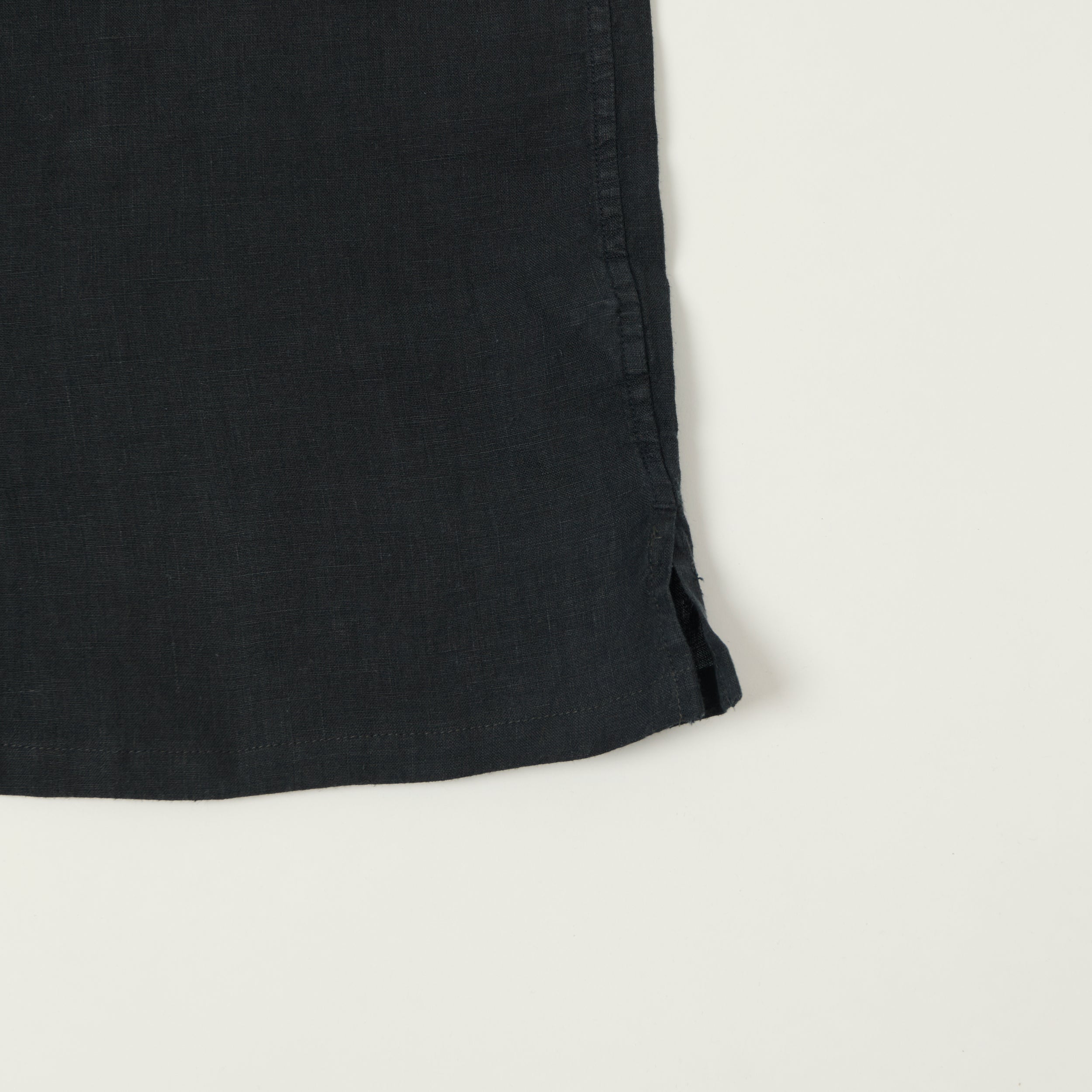 Knickerbocker 'Marina' Linen Camp Shirt - Black