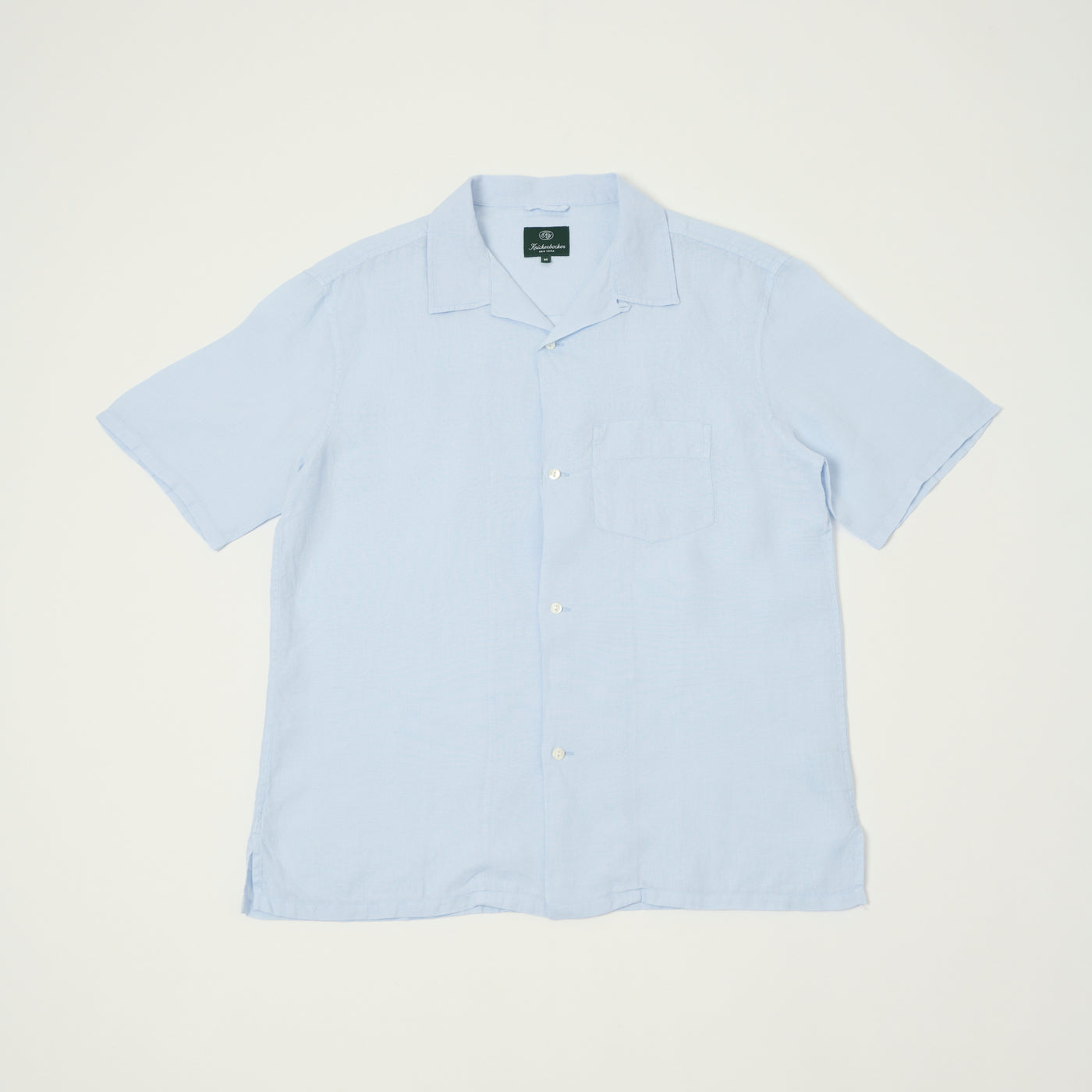 Knickerbocker 'Marina' Linen Camp Shirt - Sky