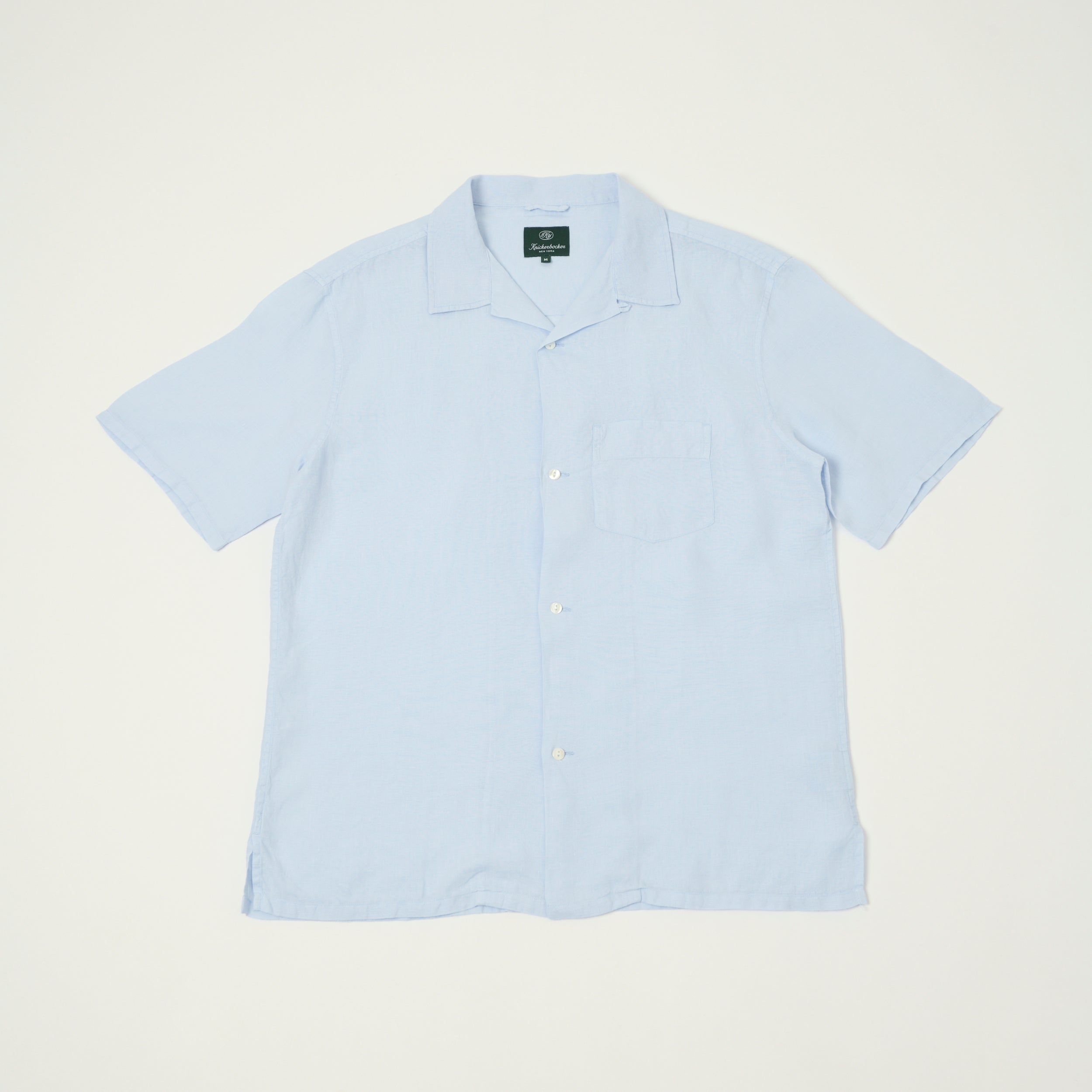 Knickerbocker 'Marina' Linen Camp Shirt - Sky