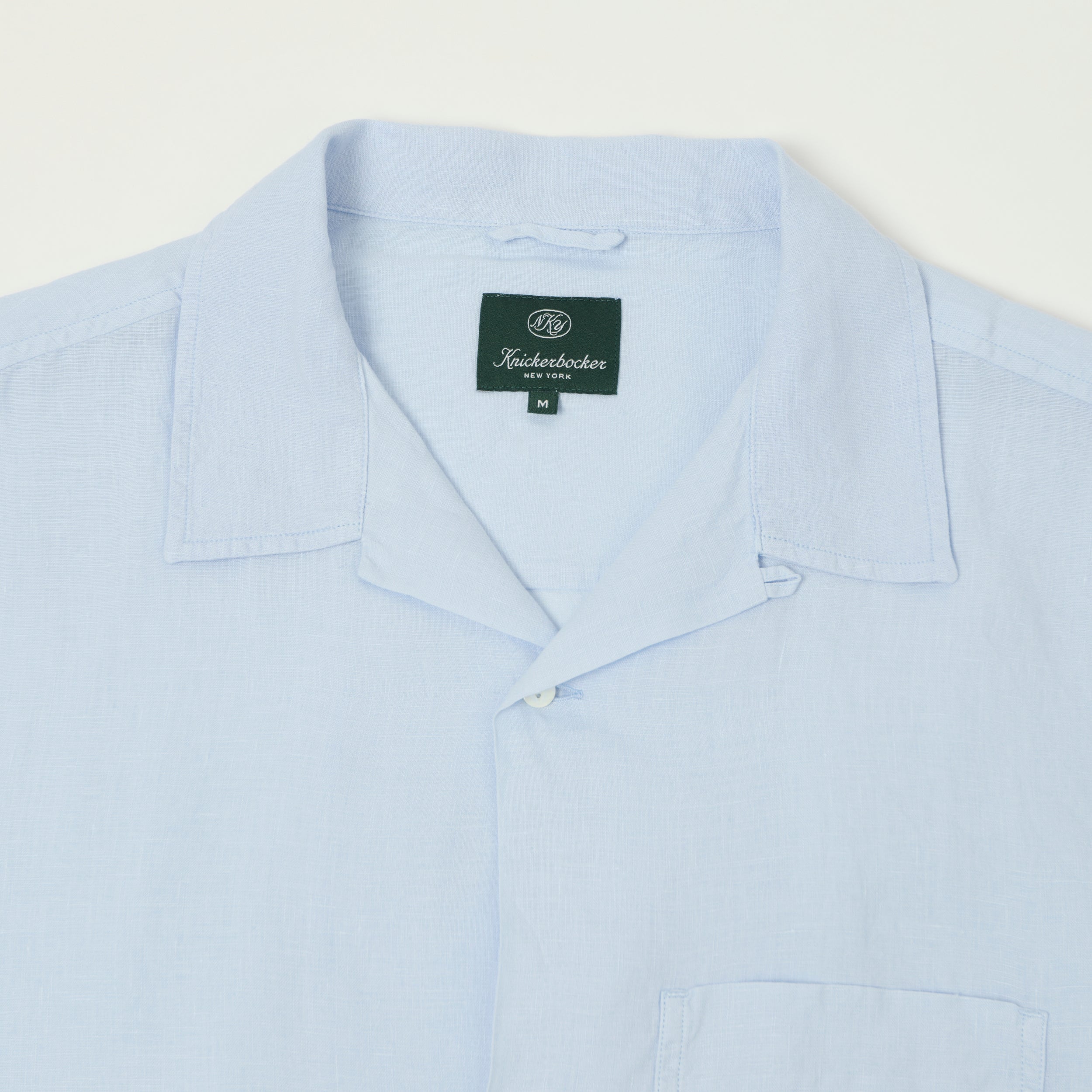 Knickerbocker 'Marina' Linen Camp Shirt - Sky