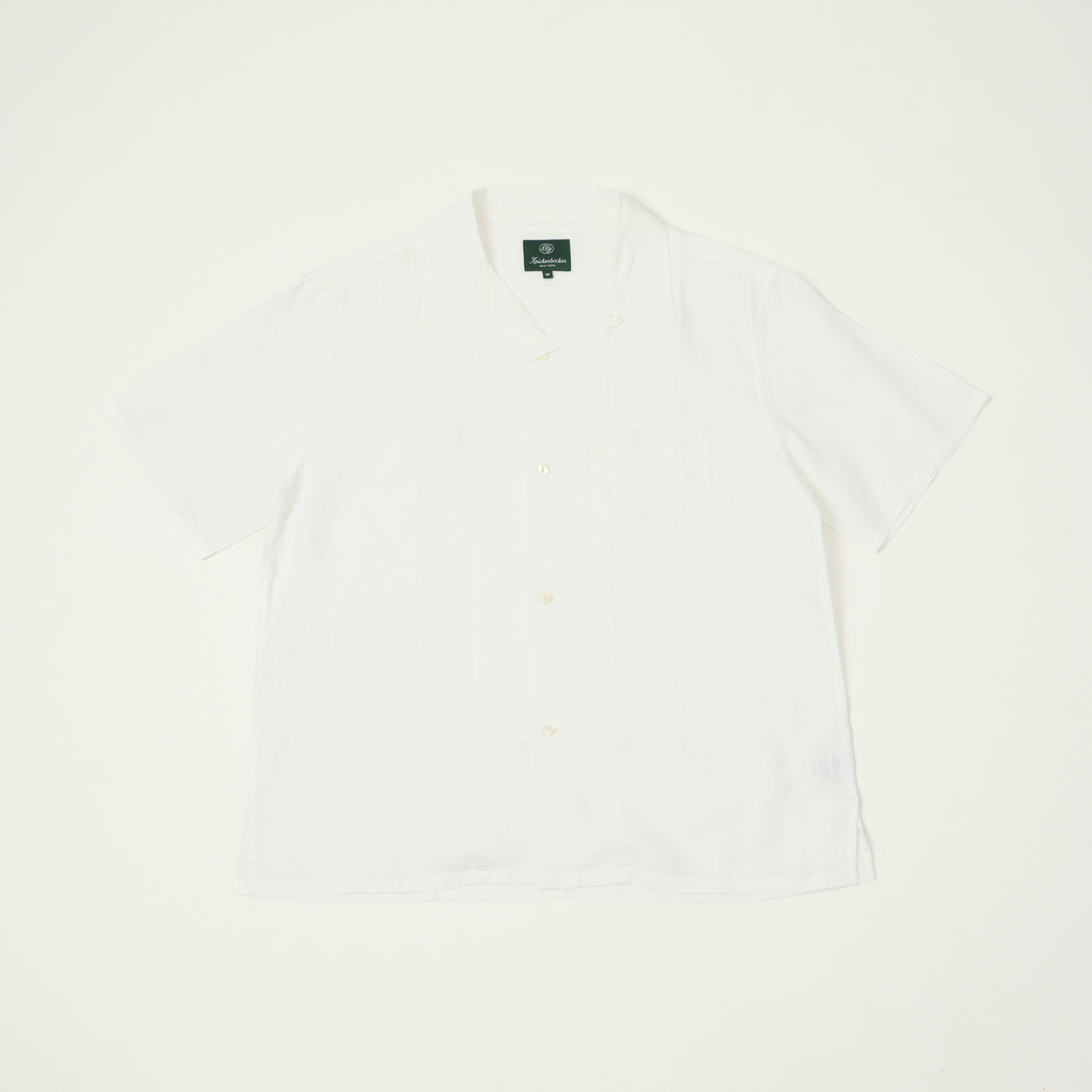 Knickerbocker 'Marina' Linen Camp Shirt - White