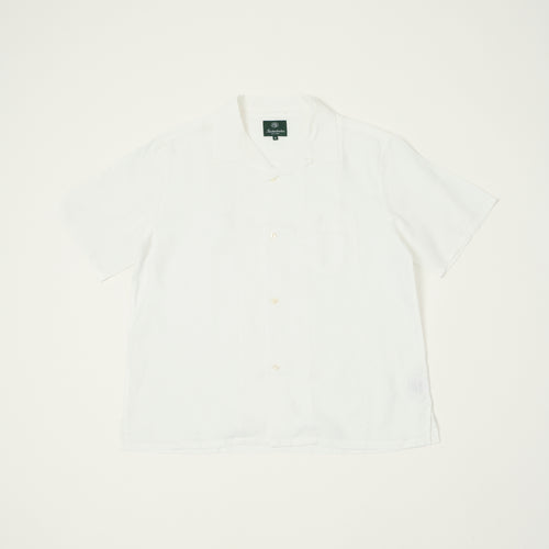 Knickerbocker 'Marina' Linen Camp Shirt - White