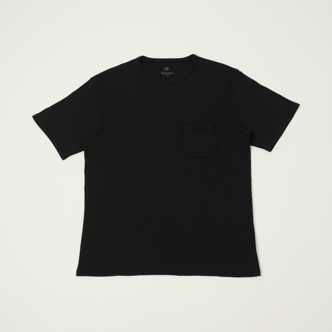 Knickerbocker Rib Pocket T-Shirt - Black