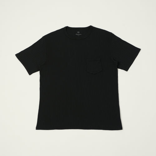 Knickerbocker Rib Pocket T-Shirt - Black