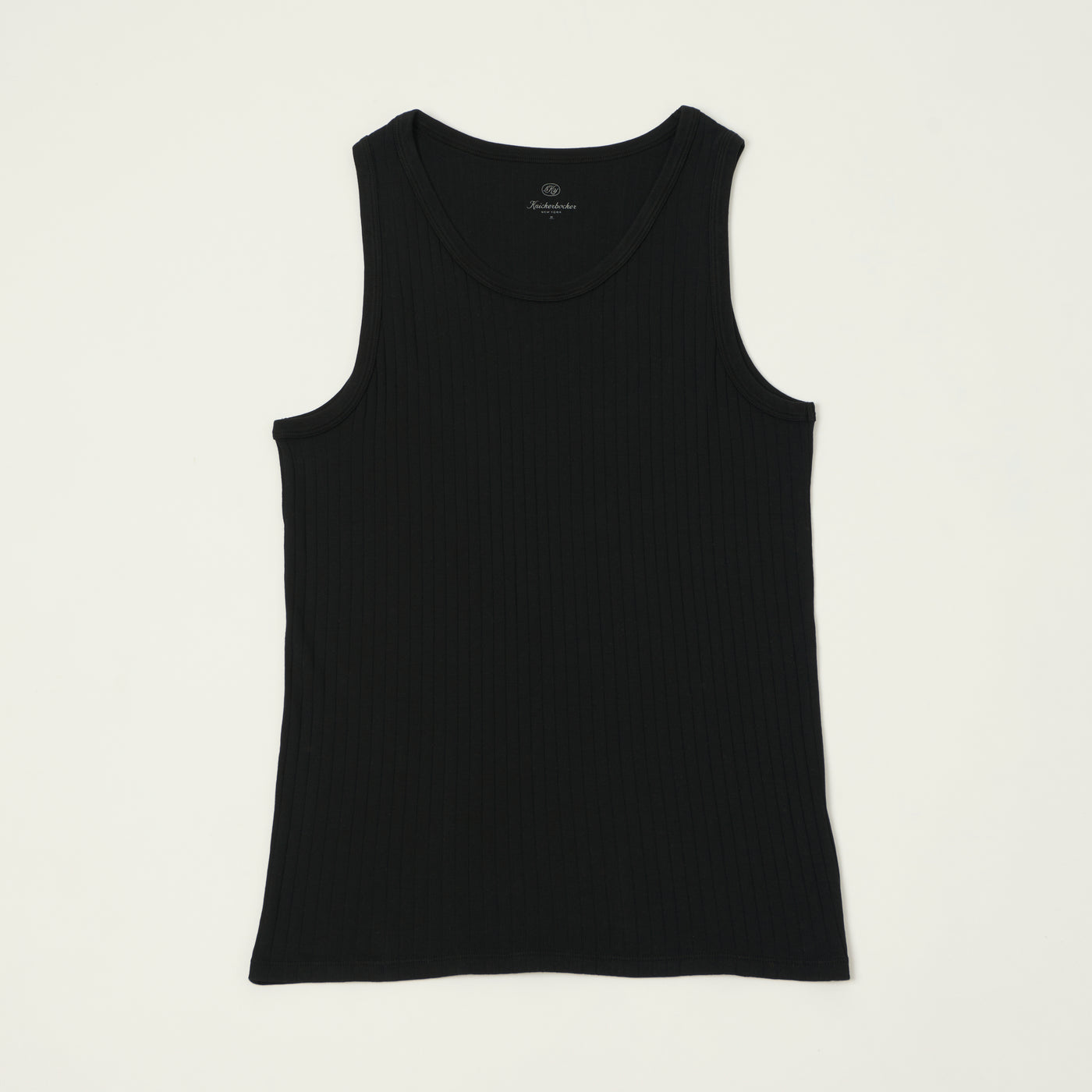 Knickerbocker Ribbed Tank Top - Black