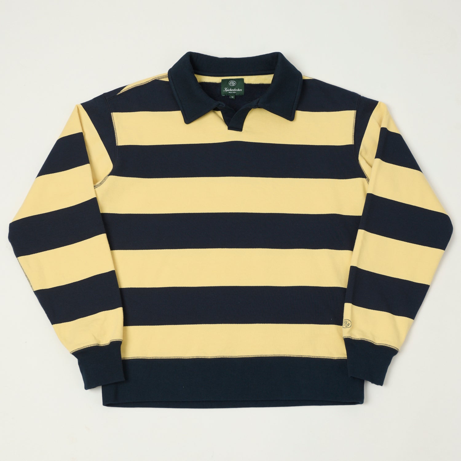 Knickerbocker Rugby Polo Sweatshirt - Navy/Yellow