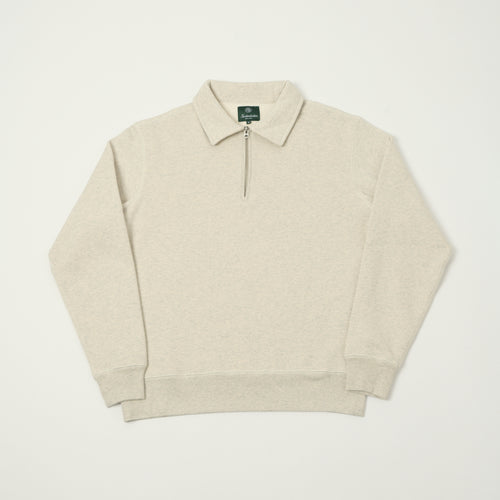Knickerbocker 'Stadium Loft' Quarter Zip Sweatshirt - Oat Grey