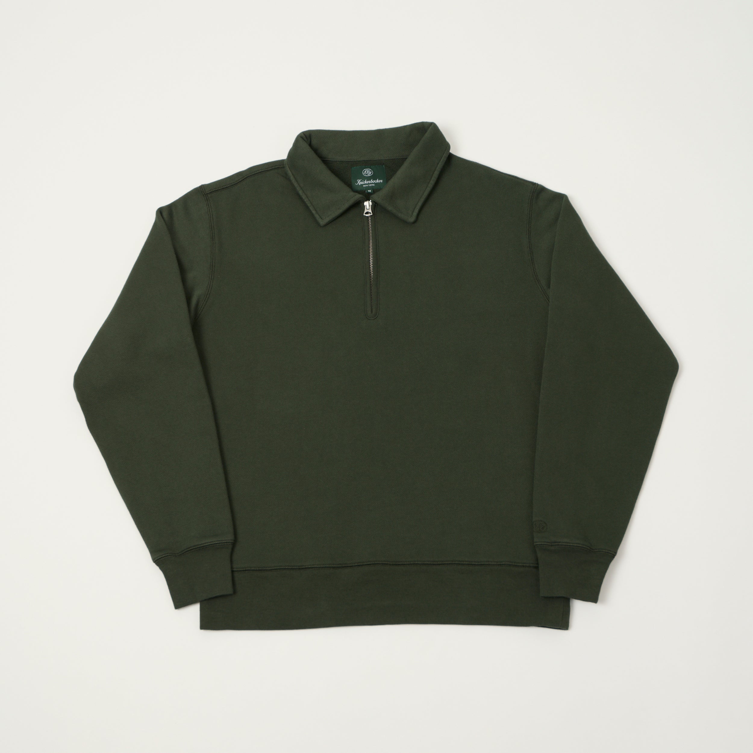 Knickerbocker 'Stadium Loft' Quarter Zip Sweatshirt - Deep Forest