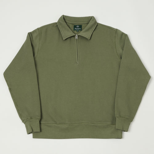 Knickerbocker 'Stadium Loft' Quarter Zip Sweatshirt - Laurel