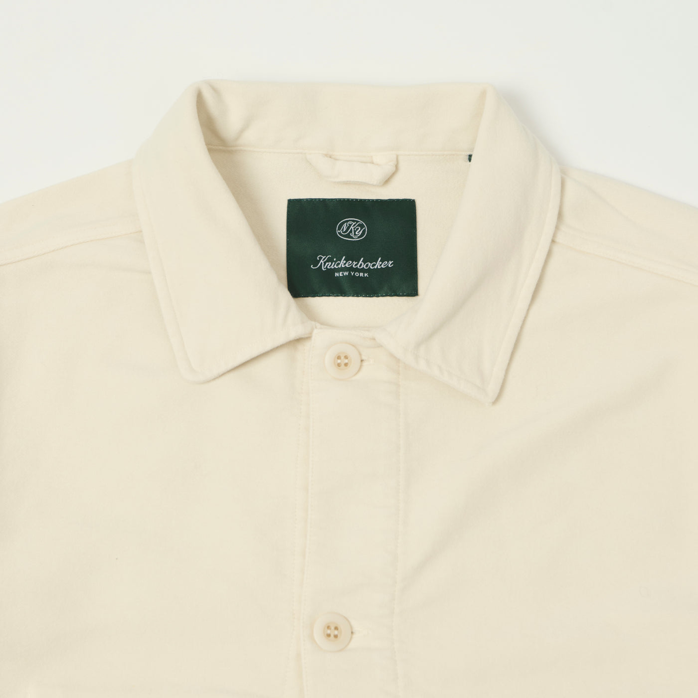 Knickerbocker 'Trade' French Moleskin Chore Jacket - Bone