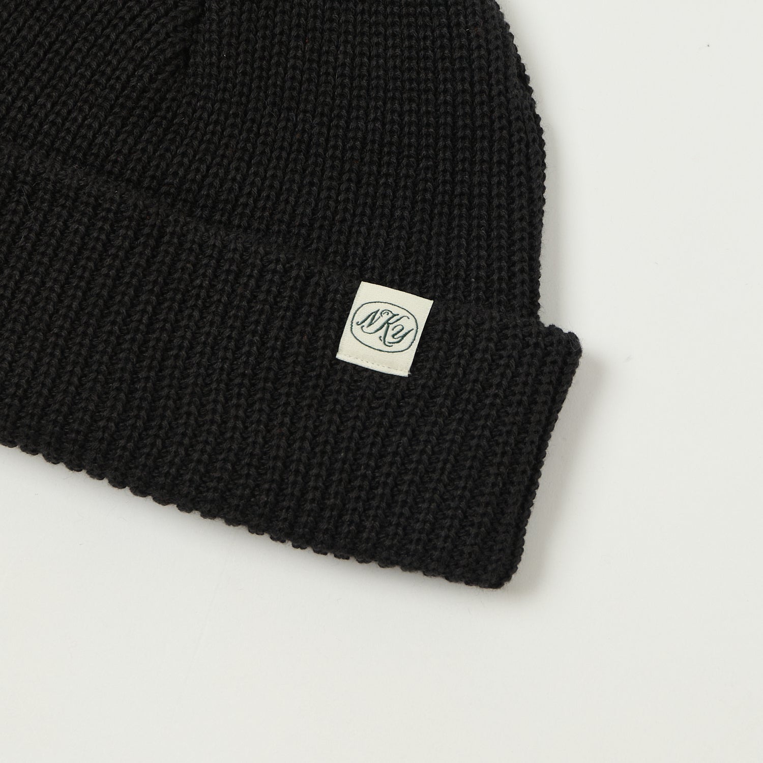 Knickerbocker Cotton Watch Cap - Black