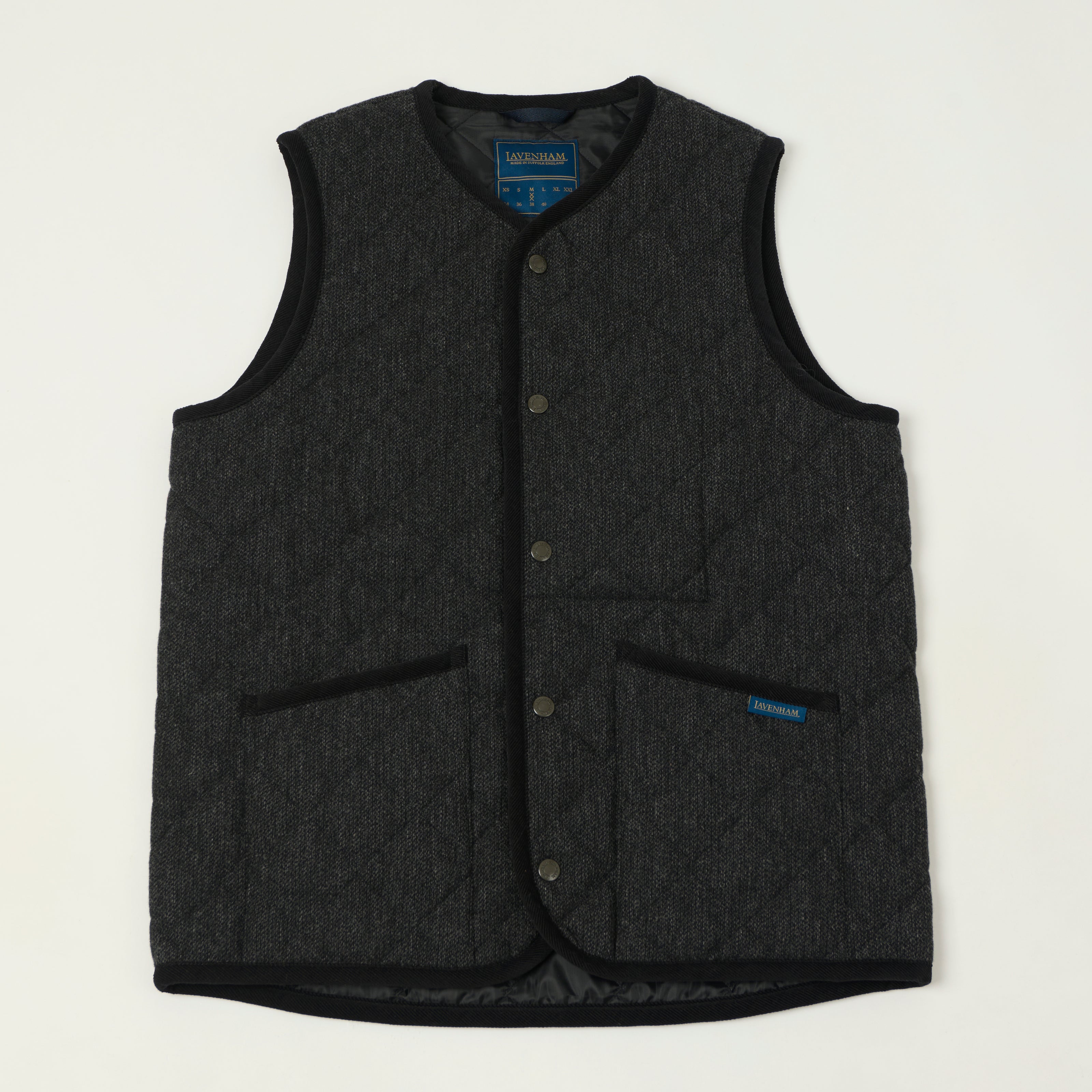 Lavenham Wool Thornham Gilet - Charcoal
