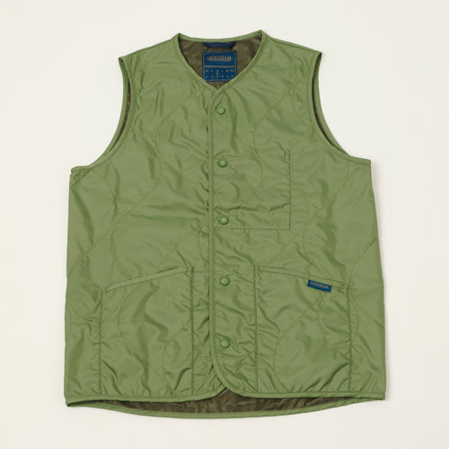 Lavenham Unwadded 'Thornham' Gilet - Green Sward