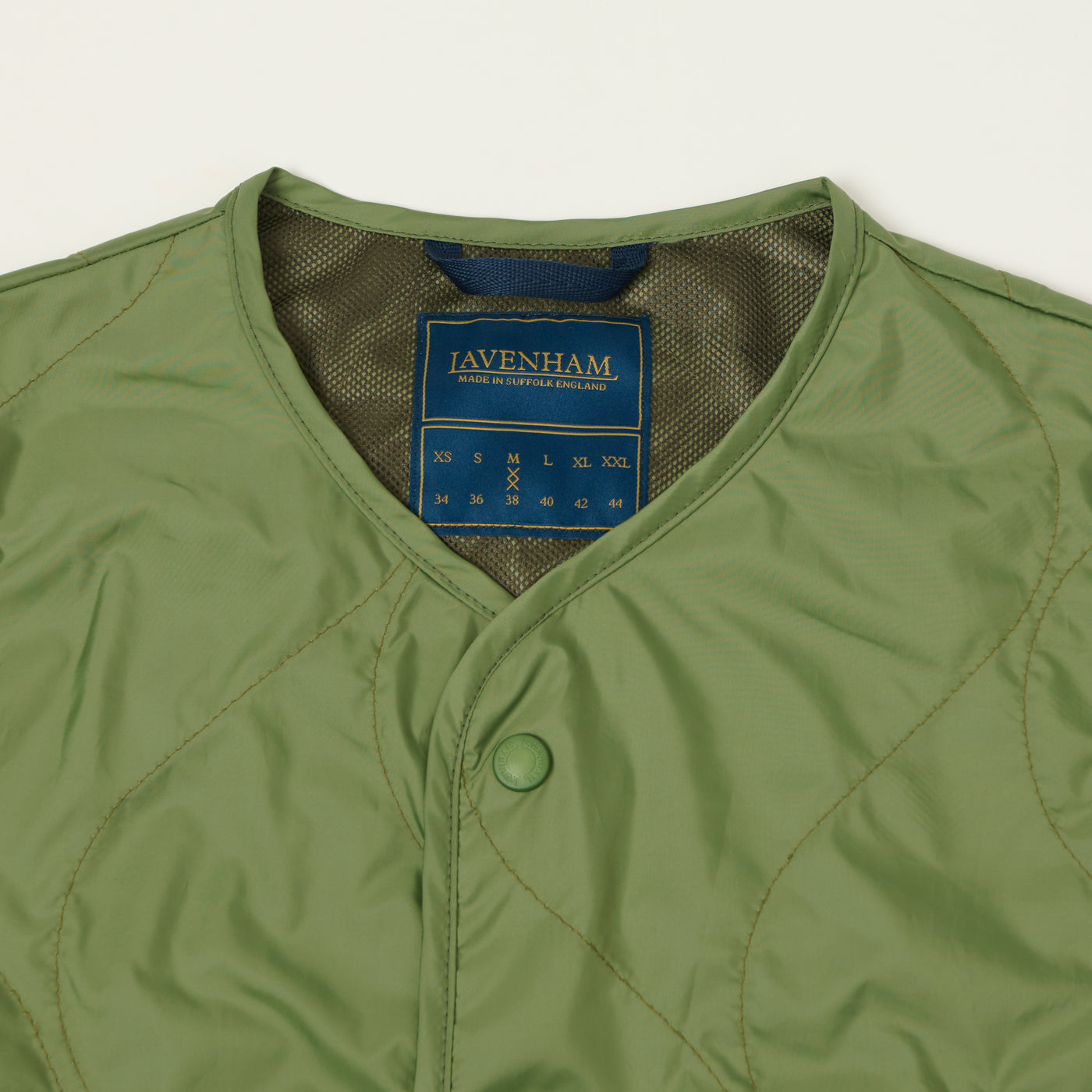 Lavenham Unwadded 'Thornham' Gilet - Green Sward