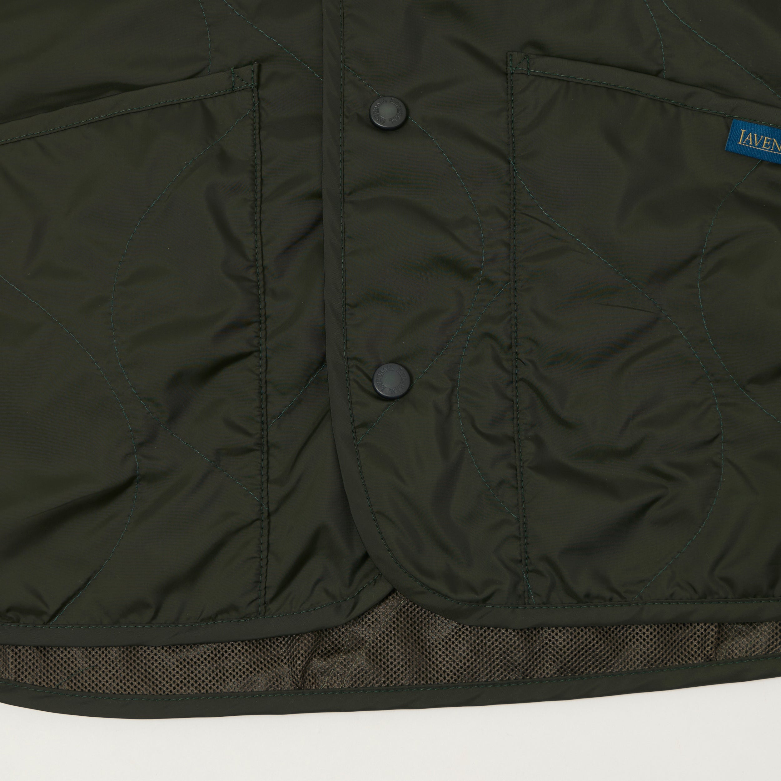 Lavenham Unwadded 'Thornham' Gilet - Rosin Green
