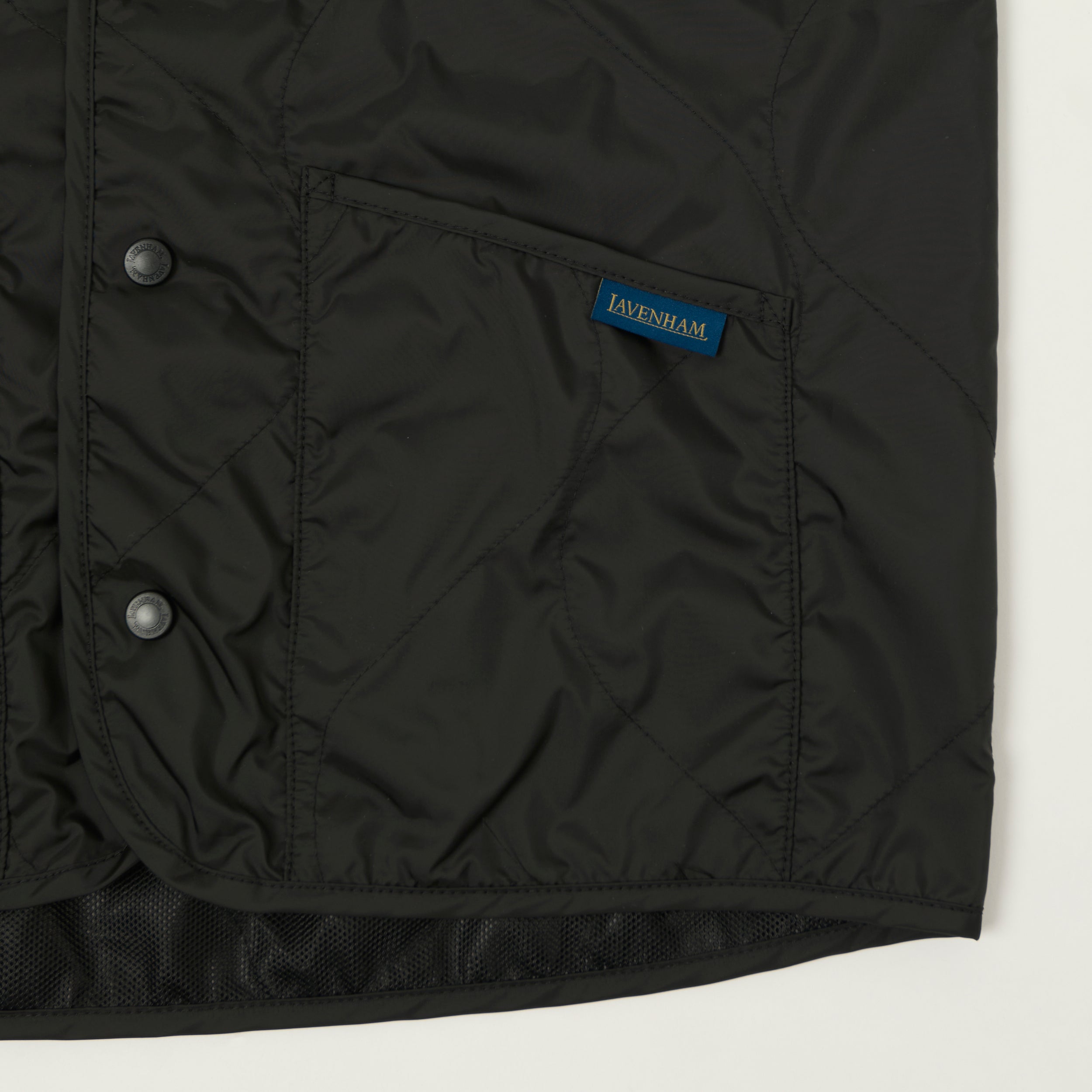Lavenham Unwadded 'Thornham' Gilet - Sable Black