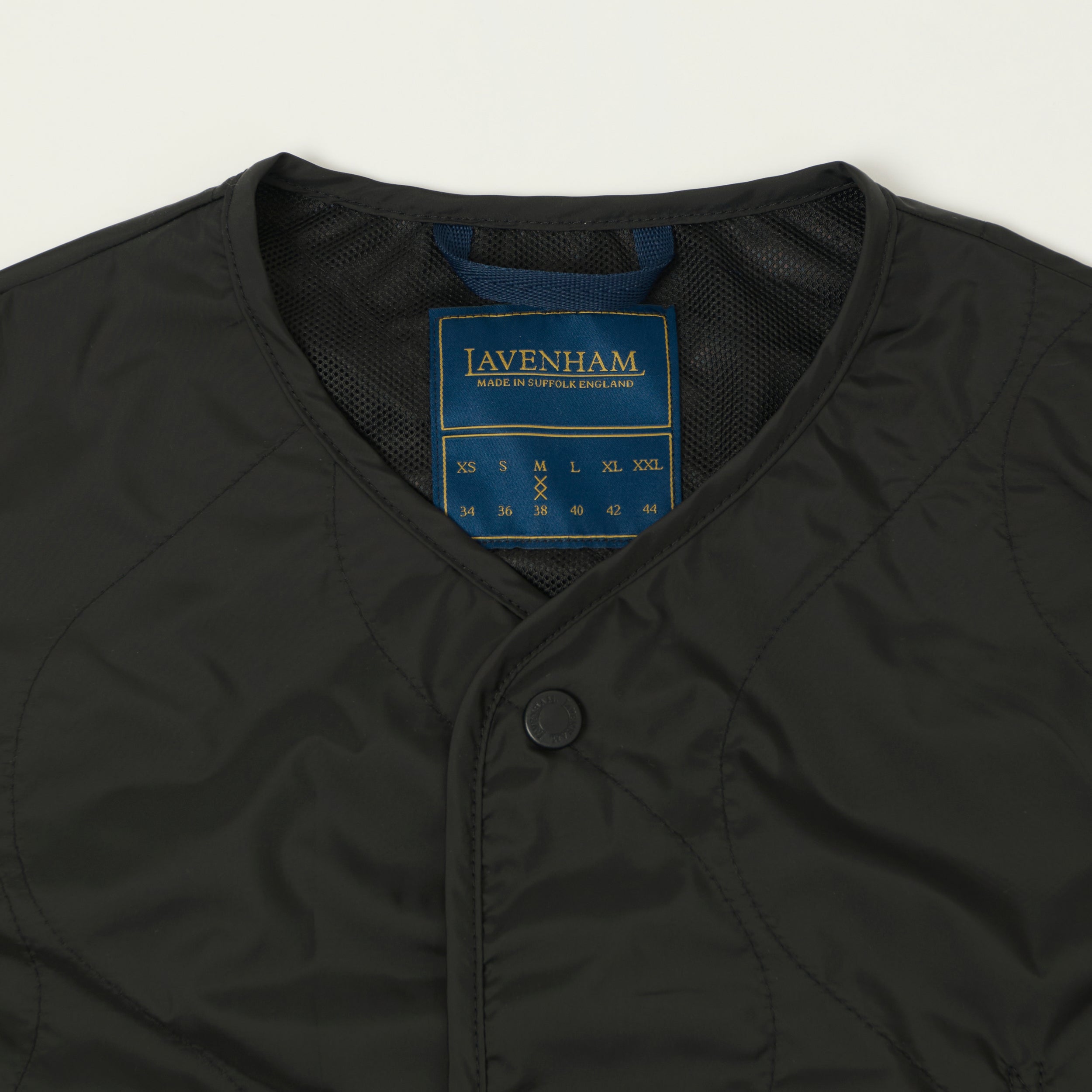 Lavenham Unwadded 'Thornham' Gilet - Sable Black