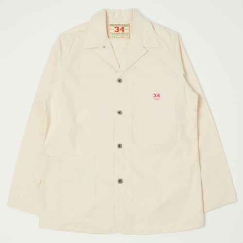 Lee Archives WWII 'Loco' Denim Coverall Jacket - Ecru