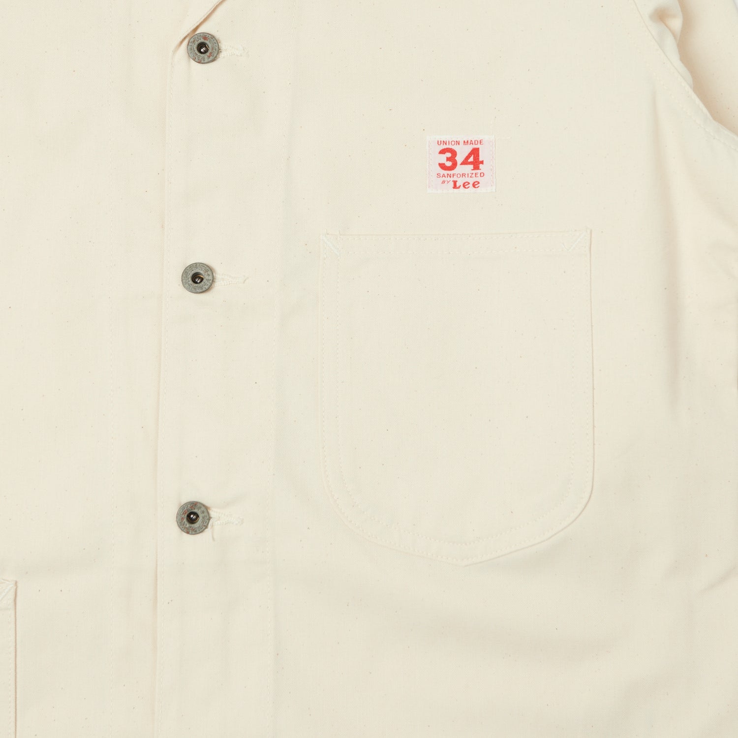 Lee Archives WWII 'Loco' Denim Coverall Jacket - Ecru