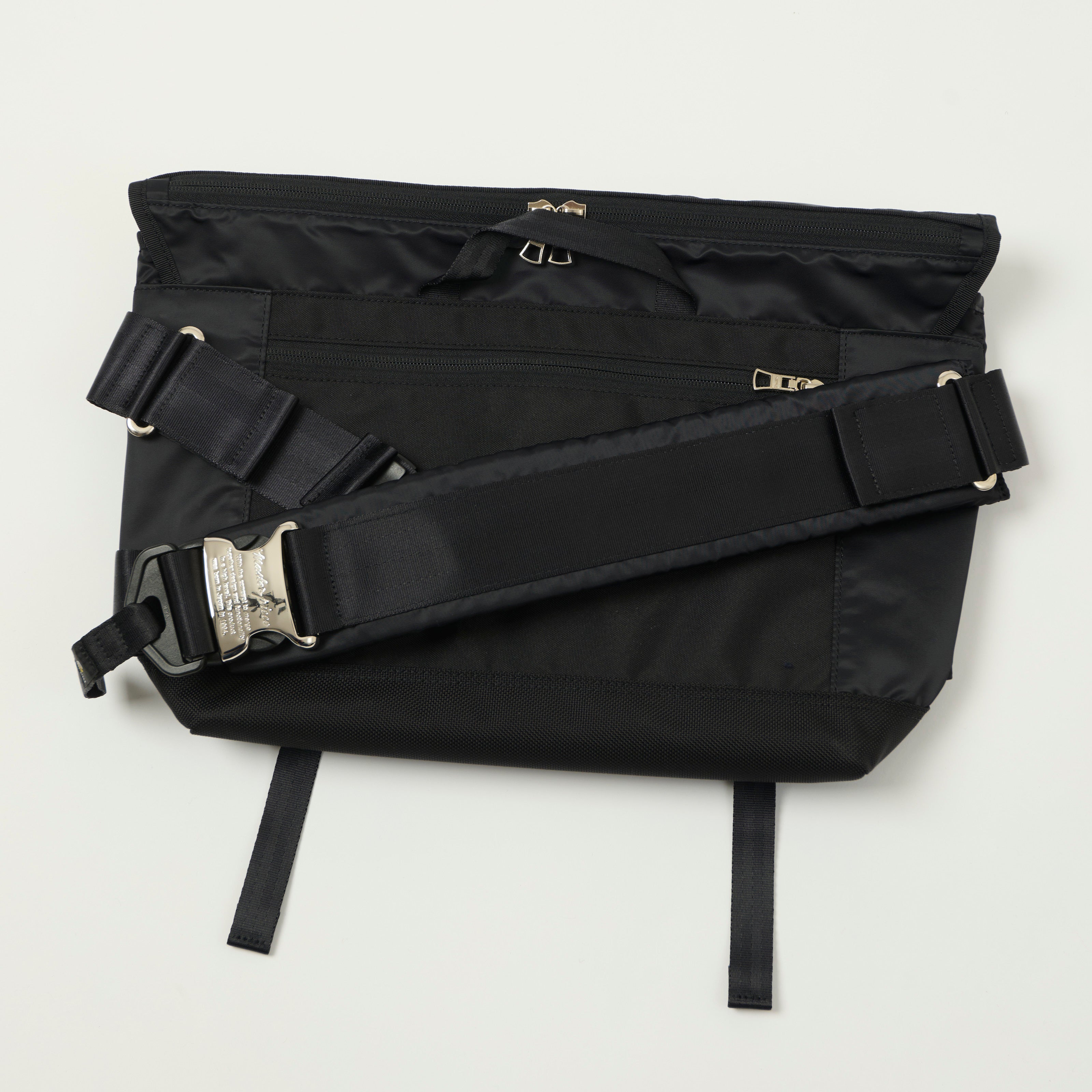 Master-Piece Lightning Messenger Bag - Black