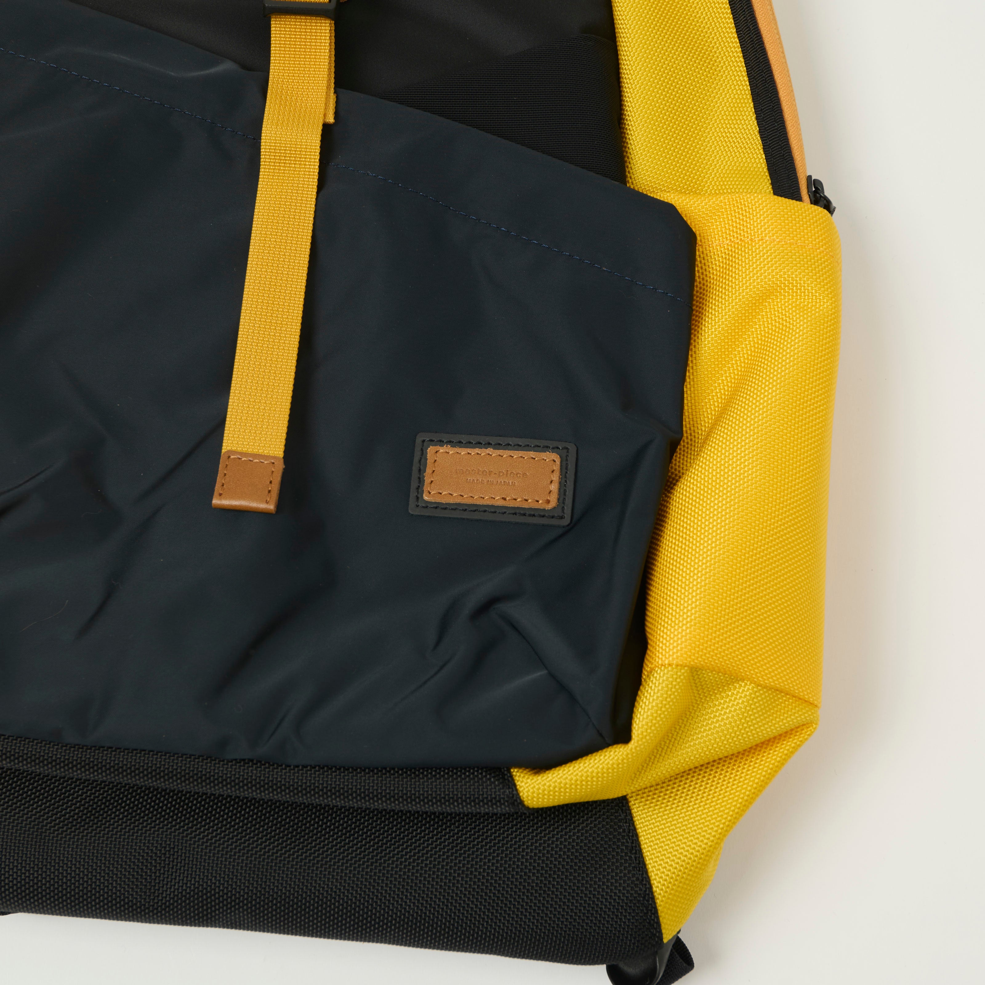 Master-Piece Scramble Backpack - Navy/Yellow