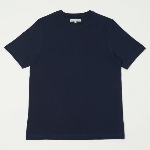 Merz b. Schwanen 1940s Relaxed Lightweight T-Shirt - Ink Blue