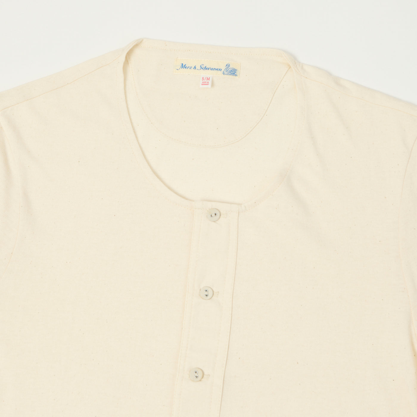 Merz b. Schwanen 101 3/4 Sleeve Henley - Nature