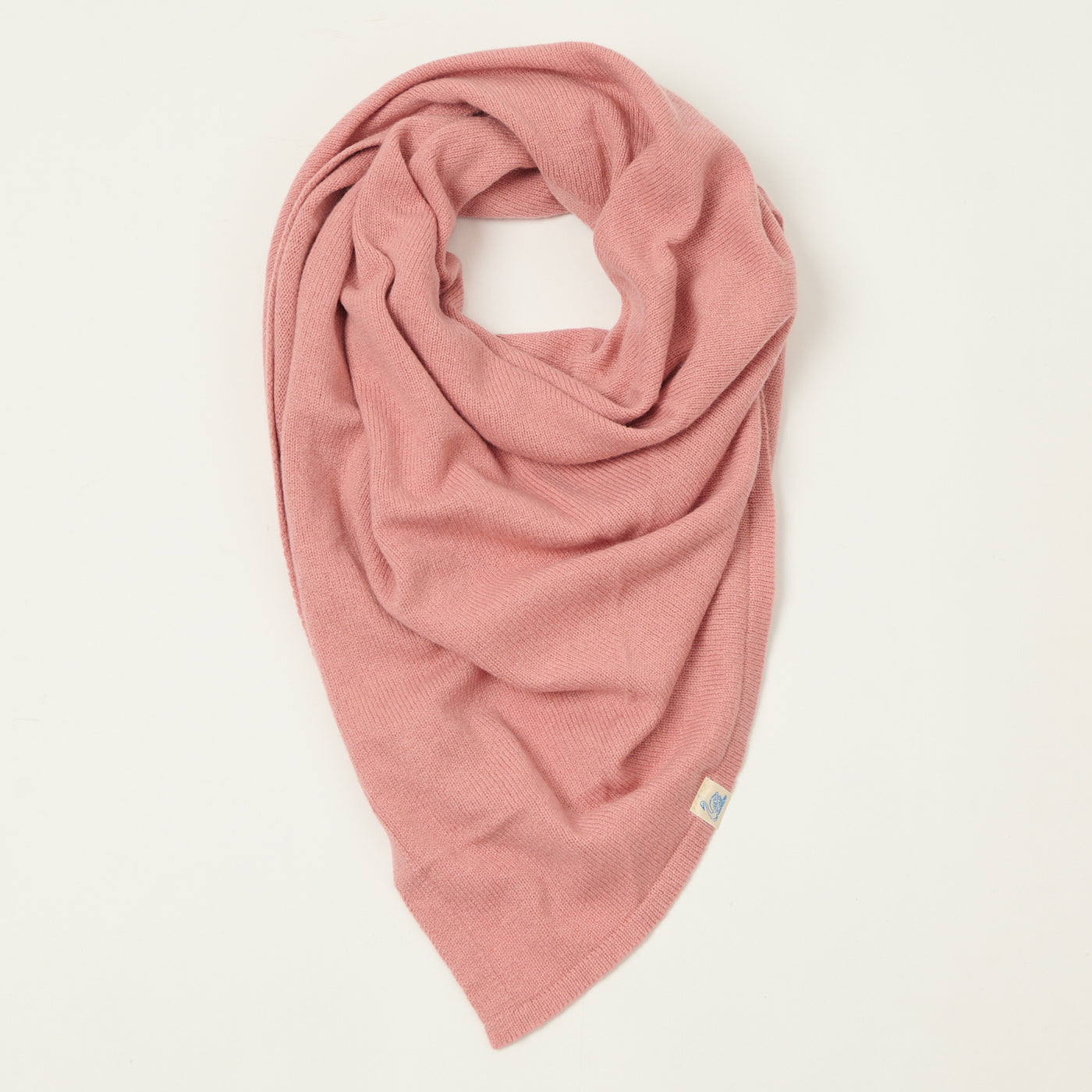 Merz b. Schwanen 'Good Basics' Merino/Cashmere/Silk Triangle Scarf - Rosewood