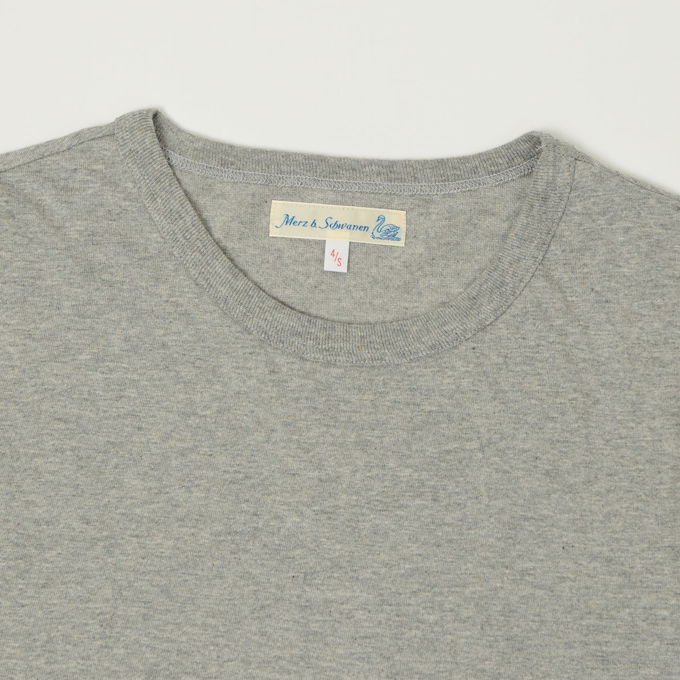 Merz b. Schwanen 1950s Classic Lightweight T-Shirt - Grey Melange