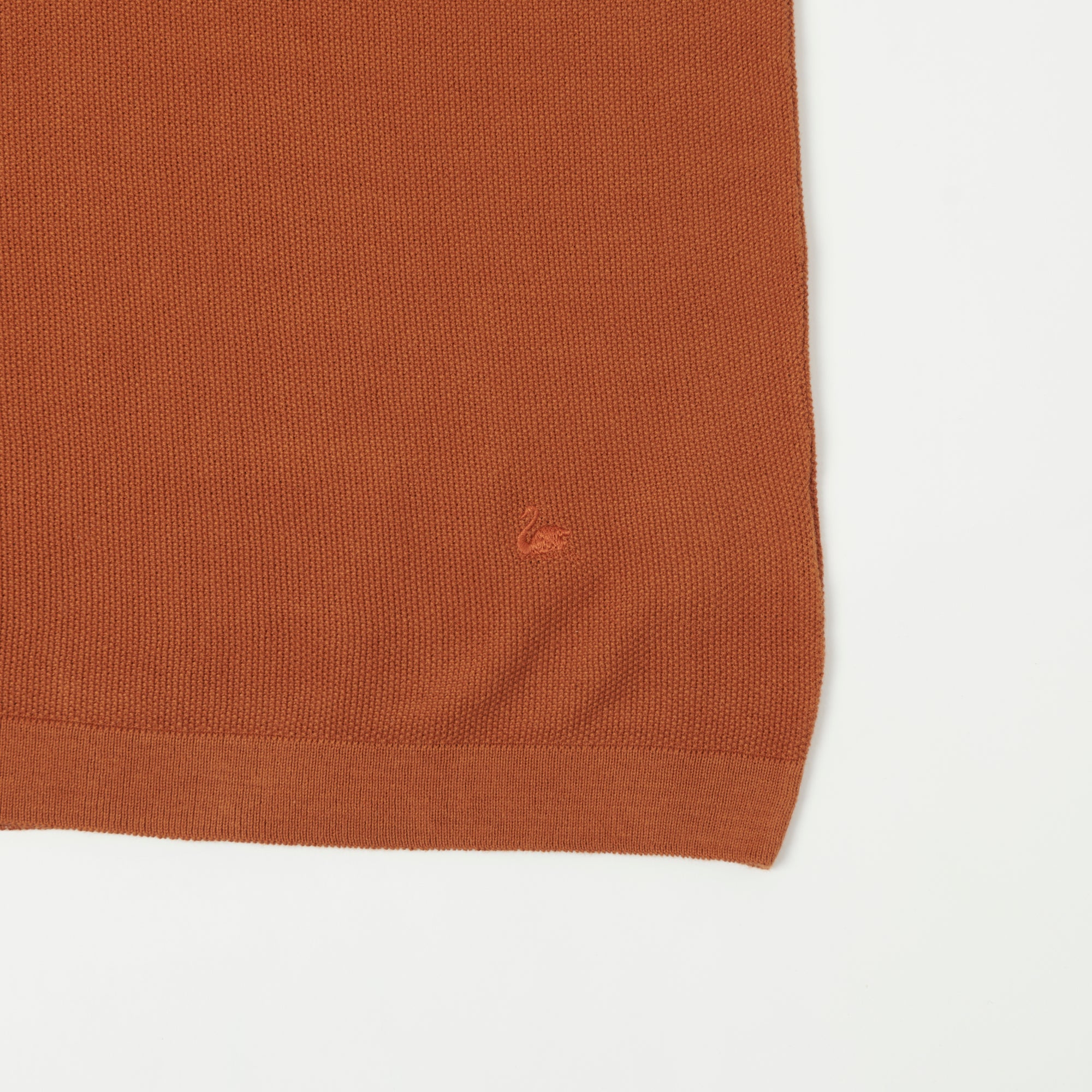 Merz b. Schwanen 'Good Basics' Plant Based Pique Polo Shirt - Caramel